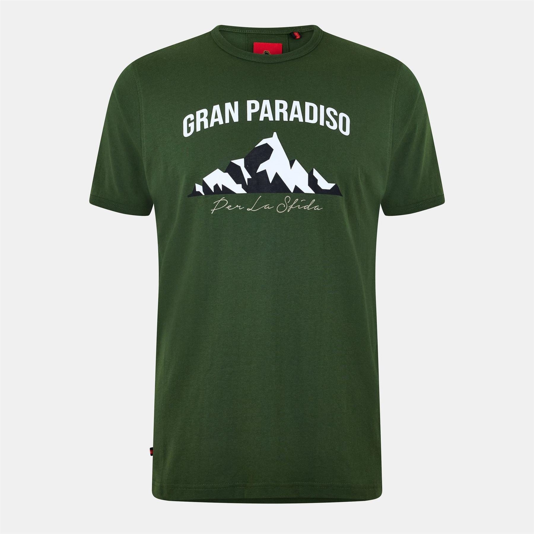 Luke Arandano Geographic Print Lettering Regular Fit Short Sleeve T-Shirt
