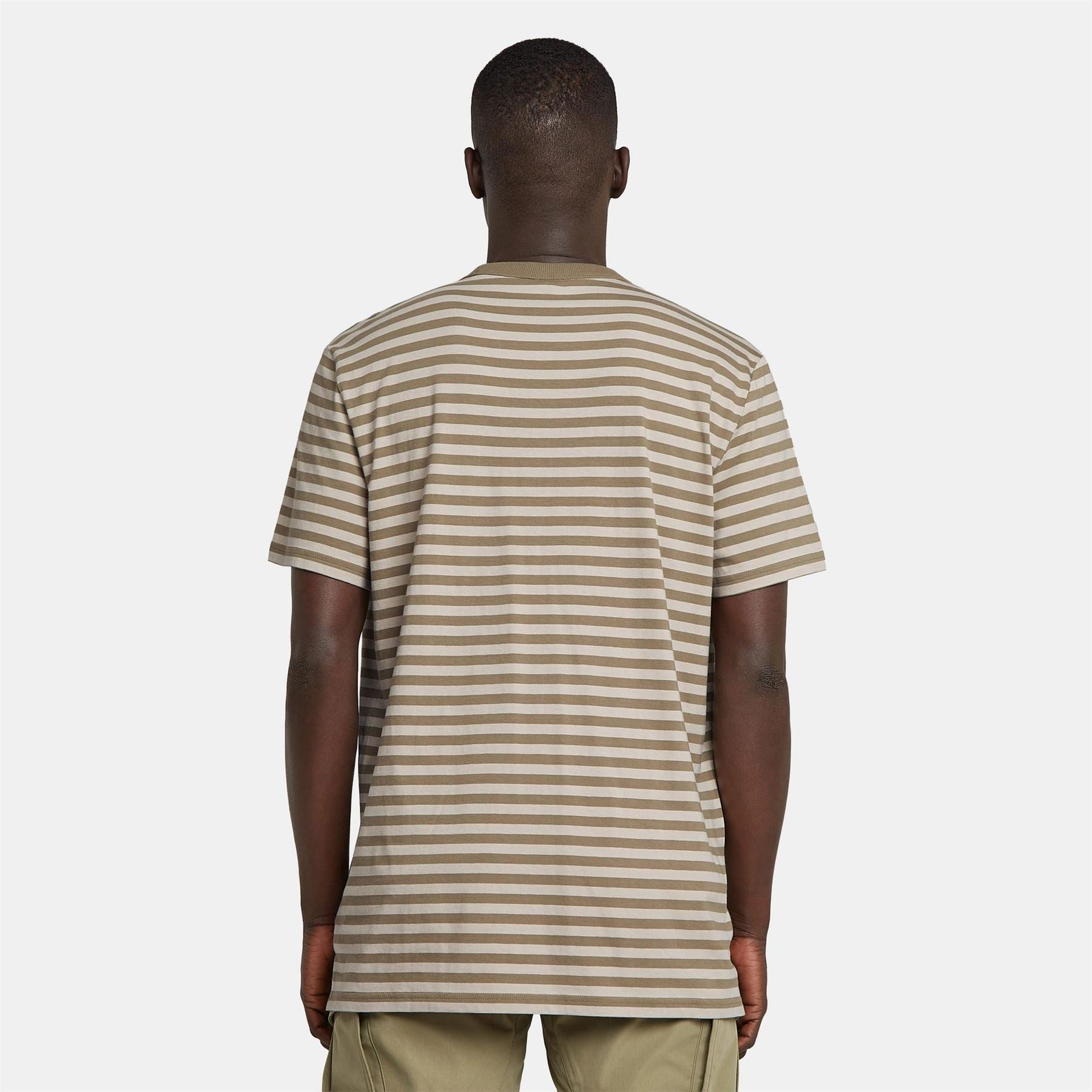 G Star Striped Crew Neck Short Sleeve Jersey T-Shirt