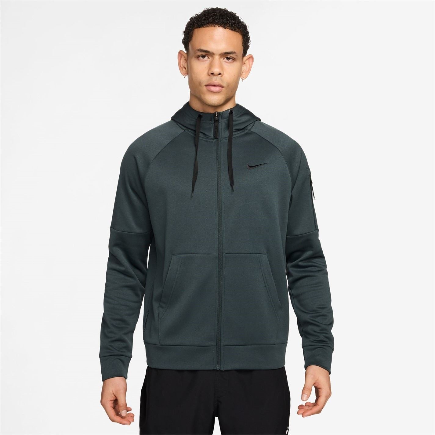 Nike Mens Dri Fit Full Zip Training Hoodie