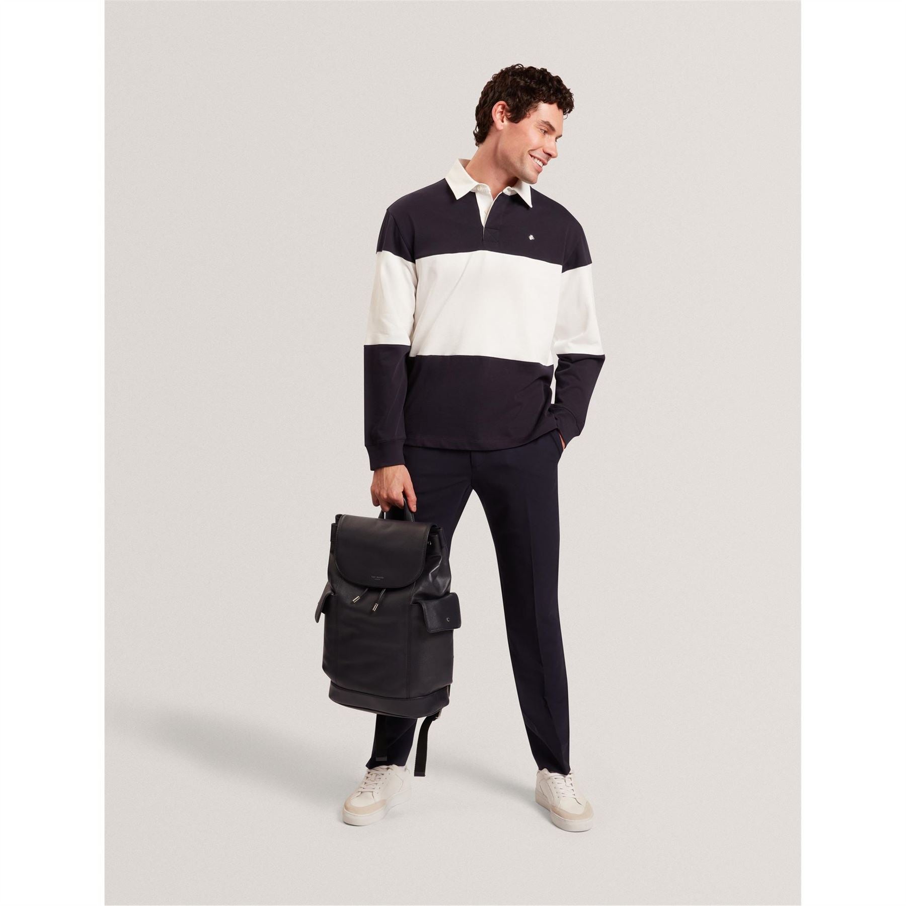 Ted Baker Rugby Polo Long Sleeve Collared Neck Shirt