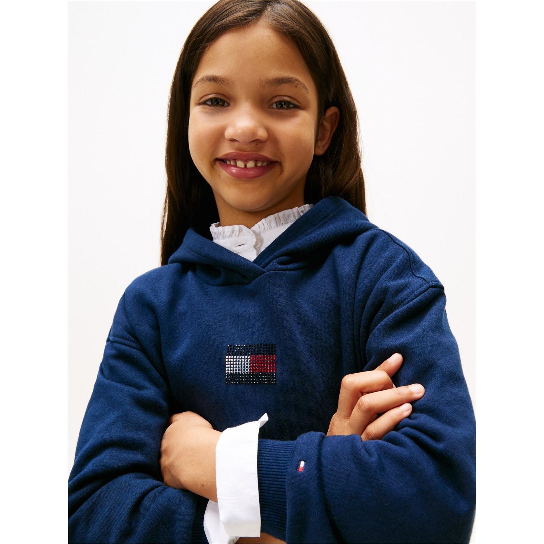 Tommy Hilfiger Diamante Long Sleeve Regular Fit Top