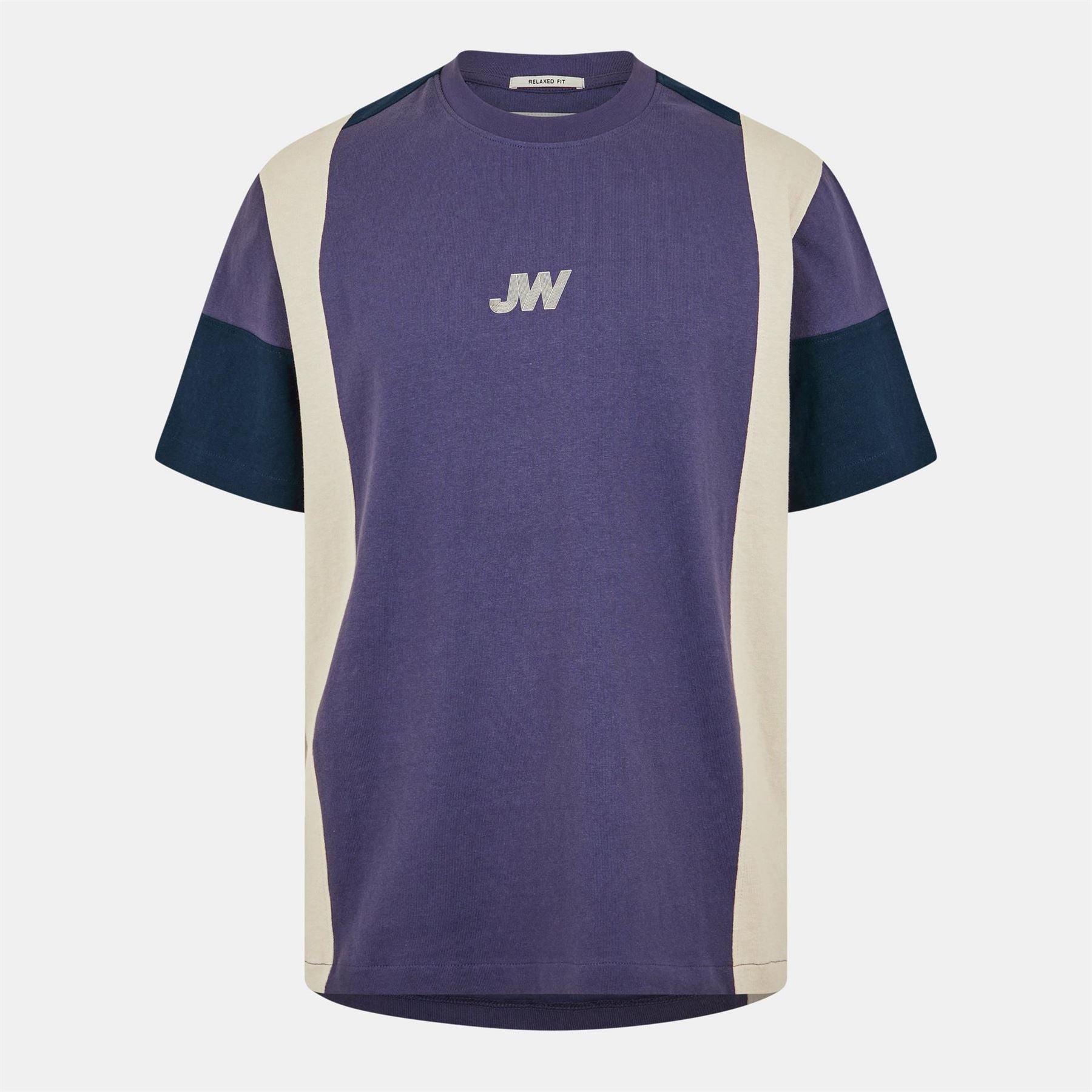 Jack Wills Sport Regular Fit Short Sleeve Crew Neck Color Block T-Shirt