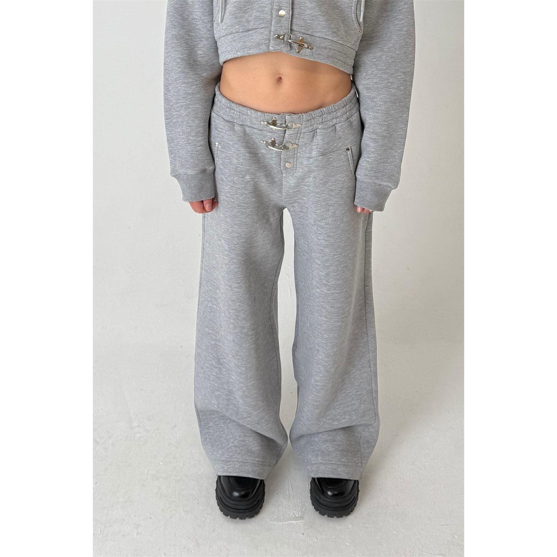The Ragged Priest Open Hem Fleece Joggers