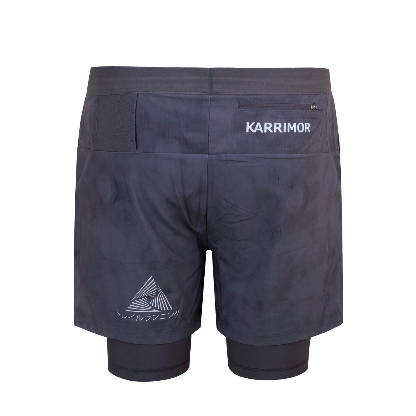 Karrimor Mens Running Club Trail 2 In 1 Shorts