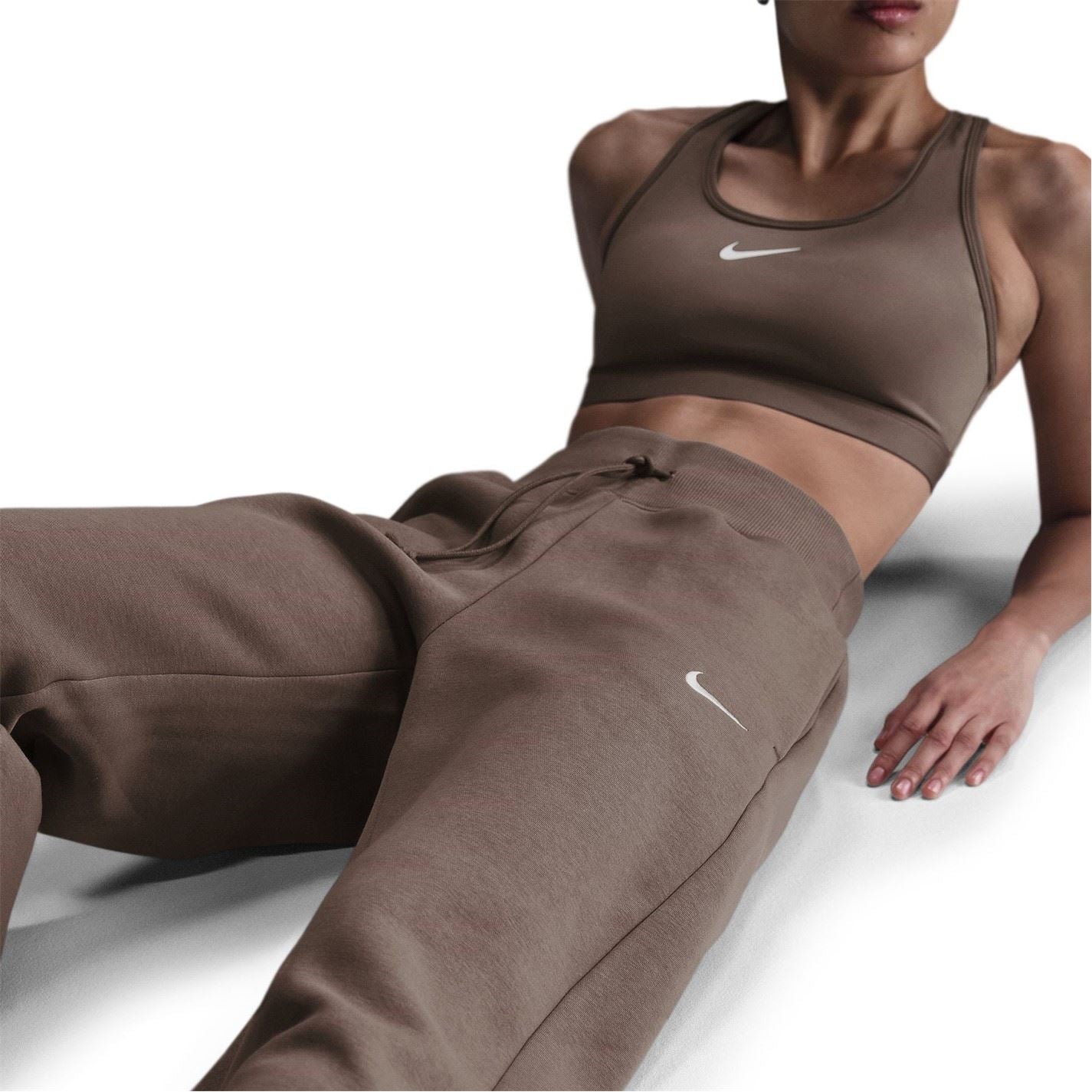 Nike Womens Sportswear Phoenix Fleece High Waisted Wide Leg Sweatpants