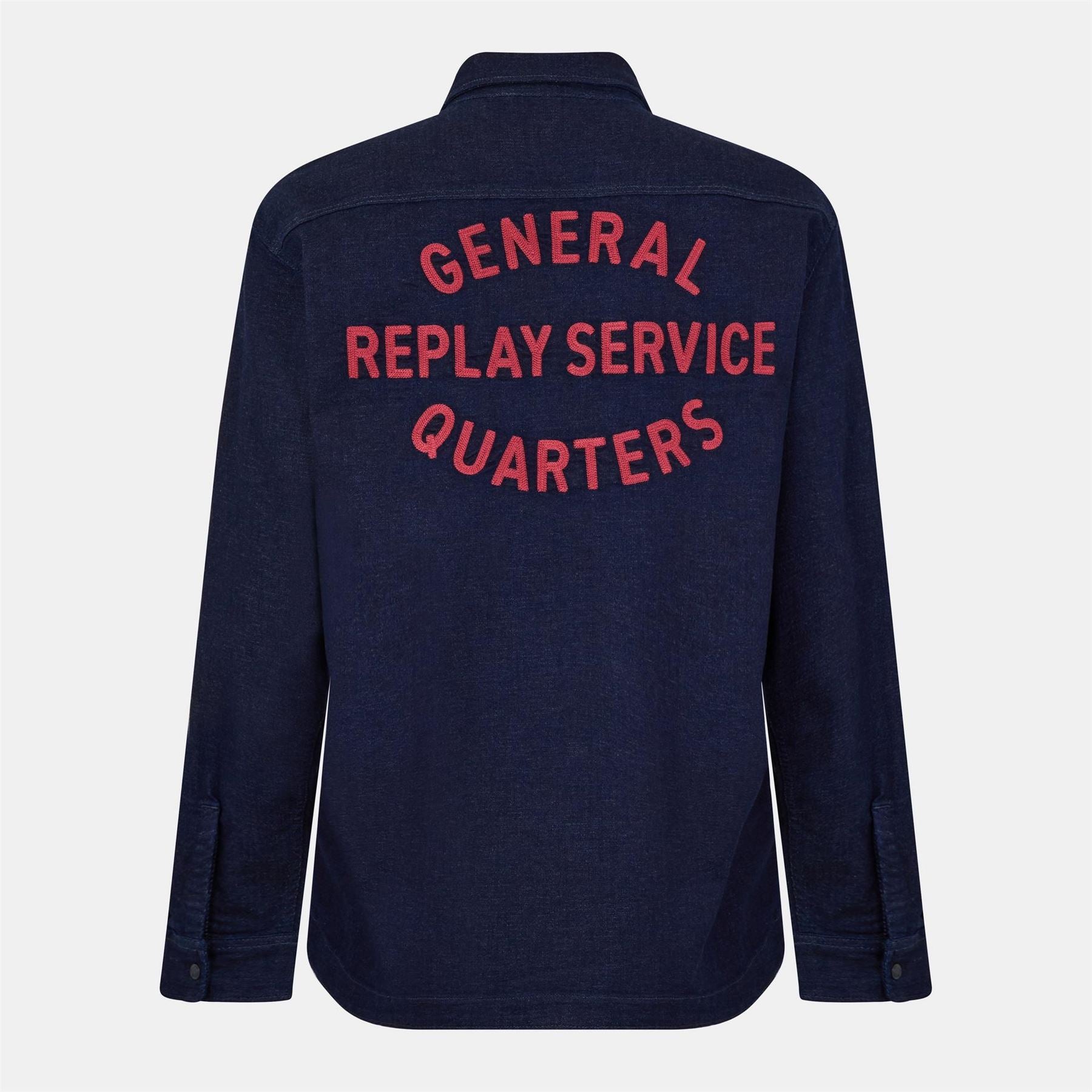 Replay Embroidered Lettering Overshirt