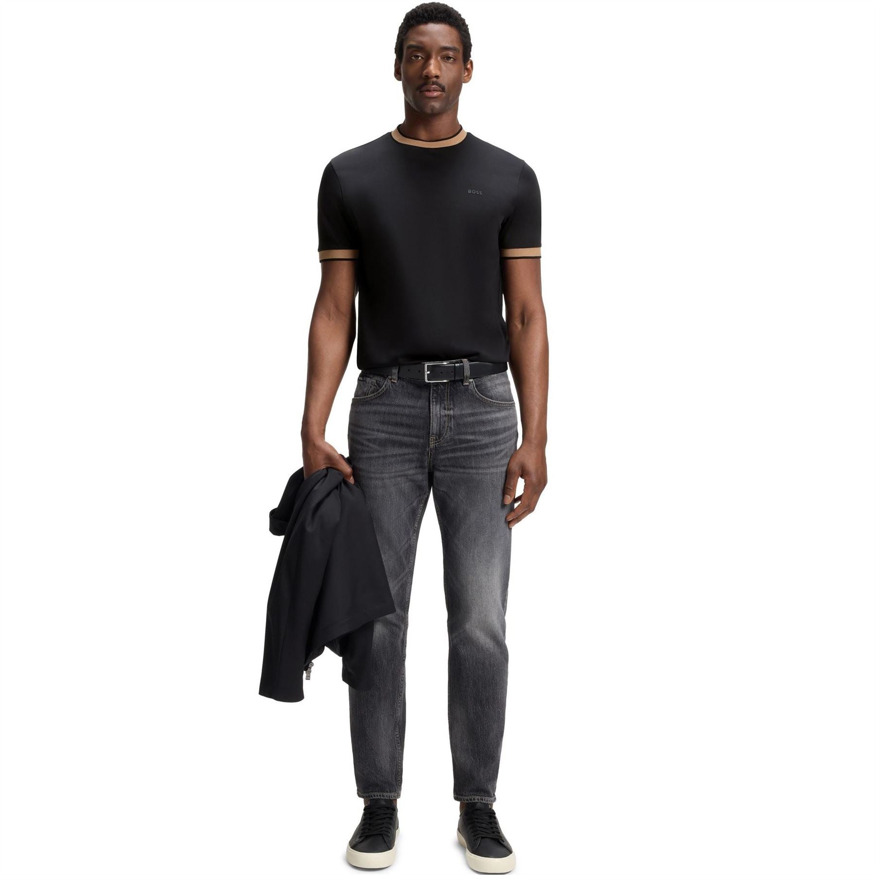 Boss Tessler Cotton Short Sleeve Crew Neck Slim Fit T Shirt