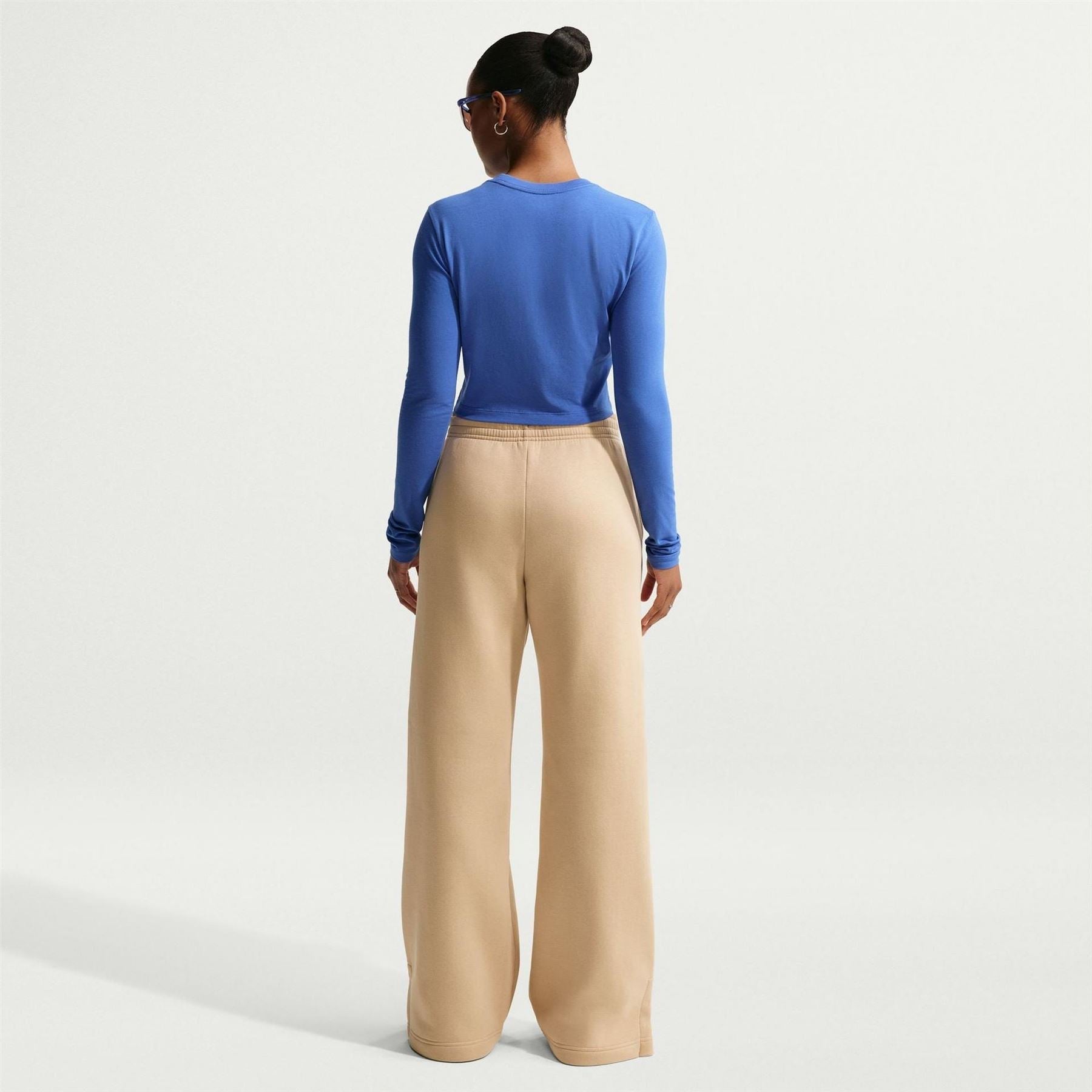 Nike Womens Sportswear Phoenix Fleece High Waisted Wide Leg Sweatpants