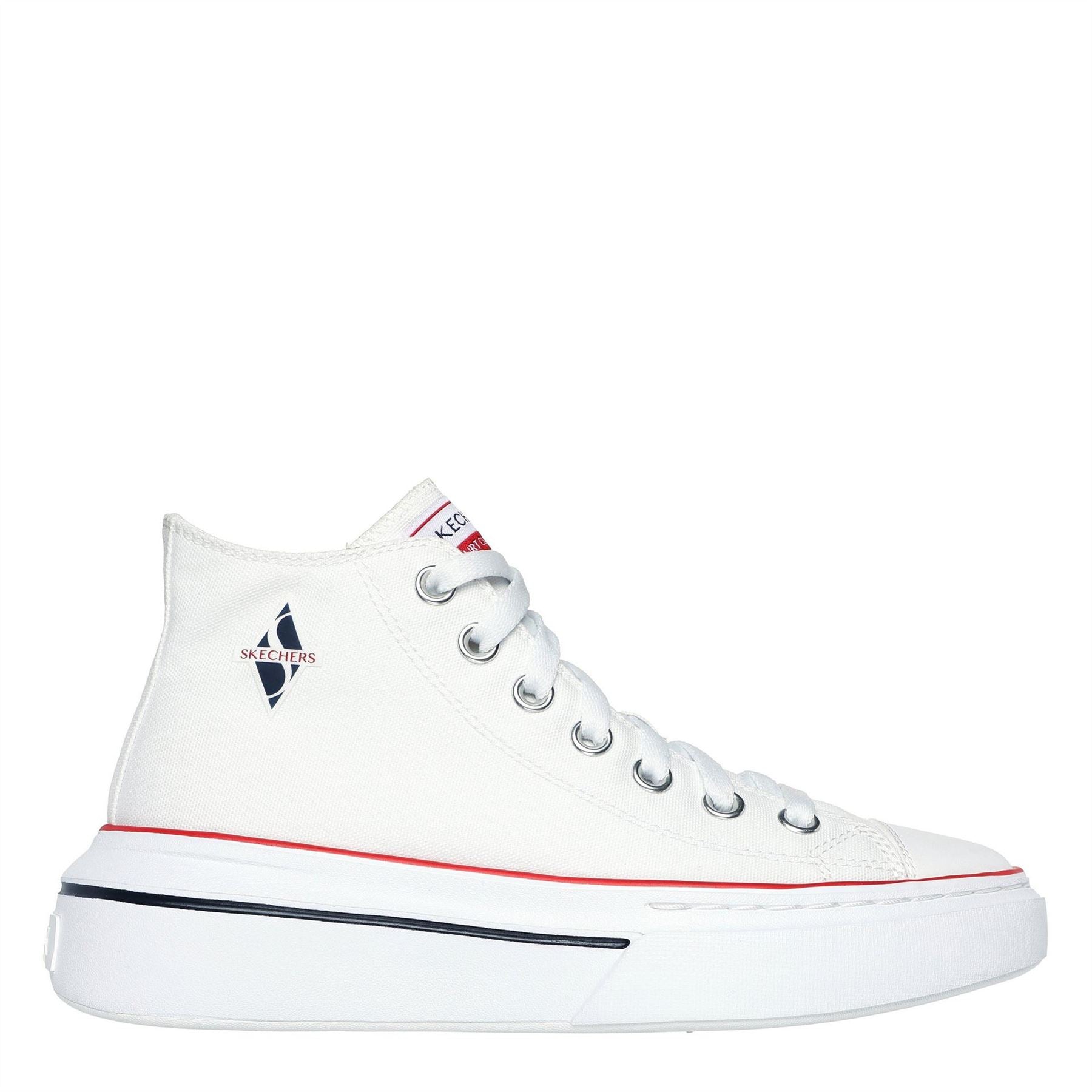 Skechers Womens Mid Top Lace Up W Air Cooled Low Top Trainers