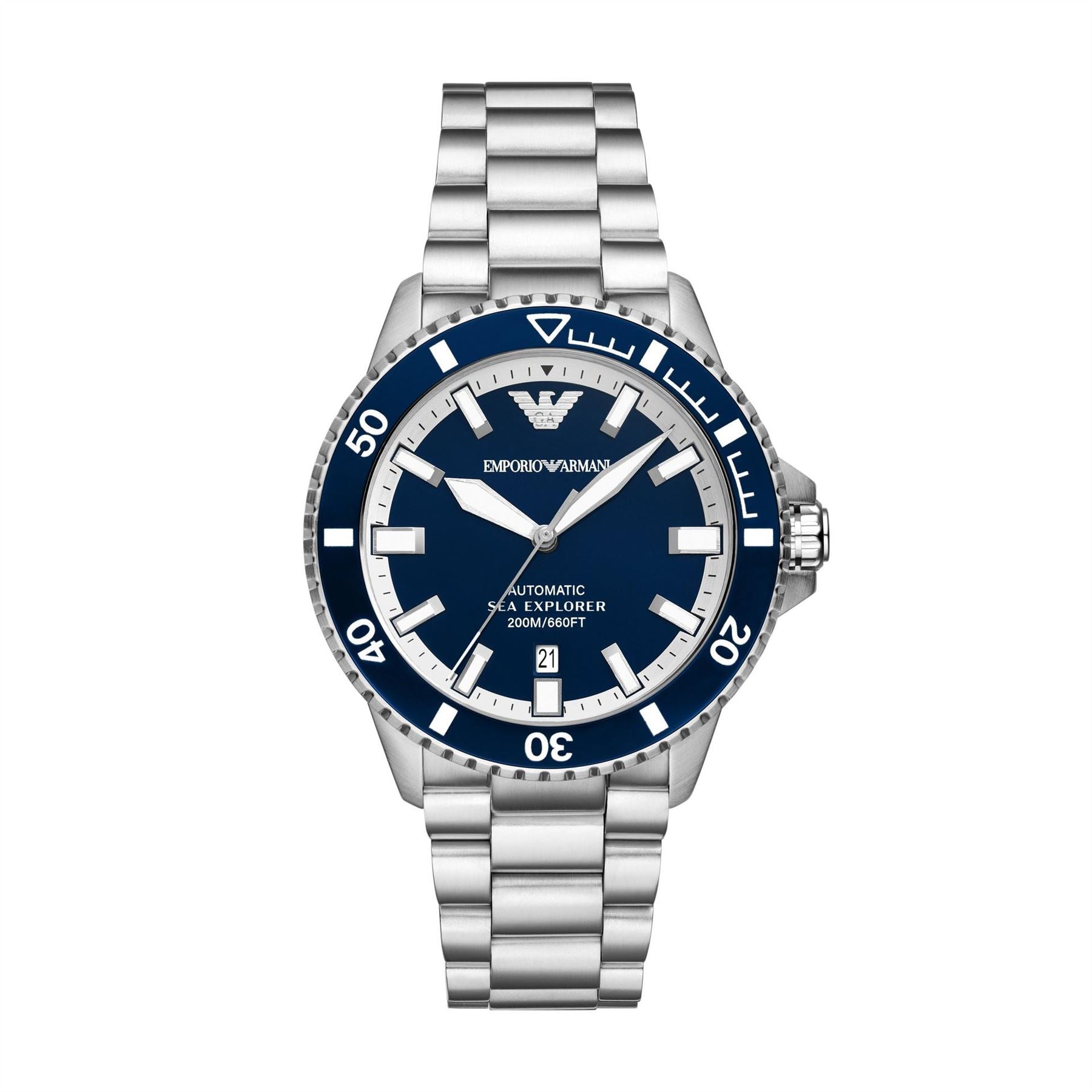 Emporio Armani Armani Sea Explorer Automatic Stainless Steel Watch