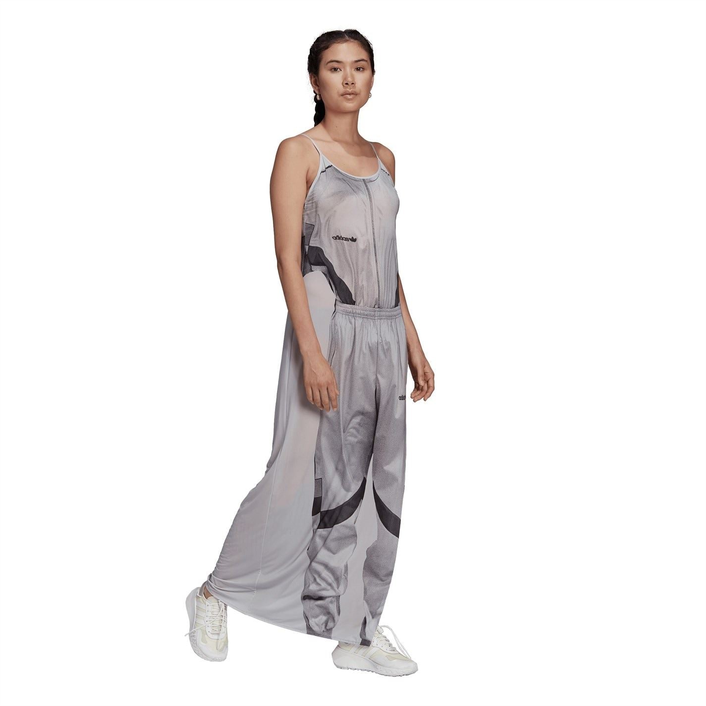 adidas Originals Strap Scoop Neck Maxi Slip Dress