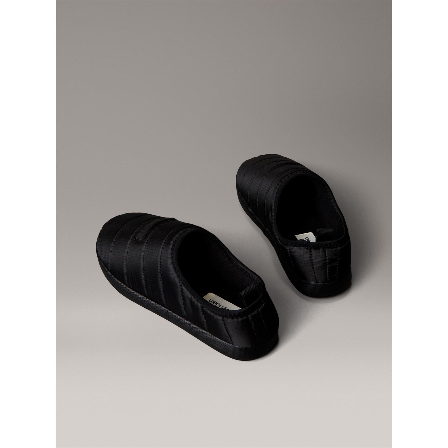 Calvin Klein Puffer Moccasin Slippers with Closed Toe