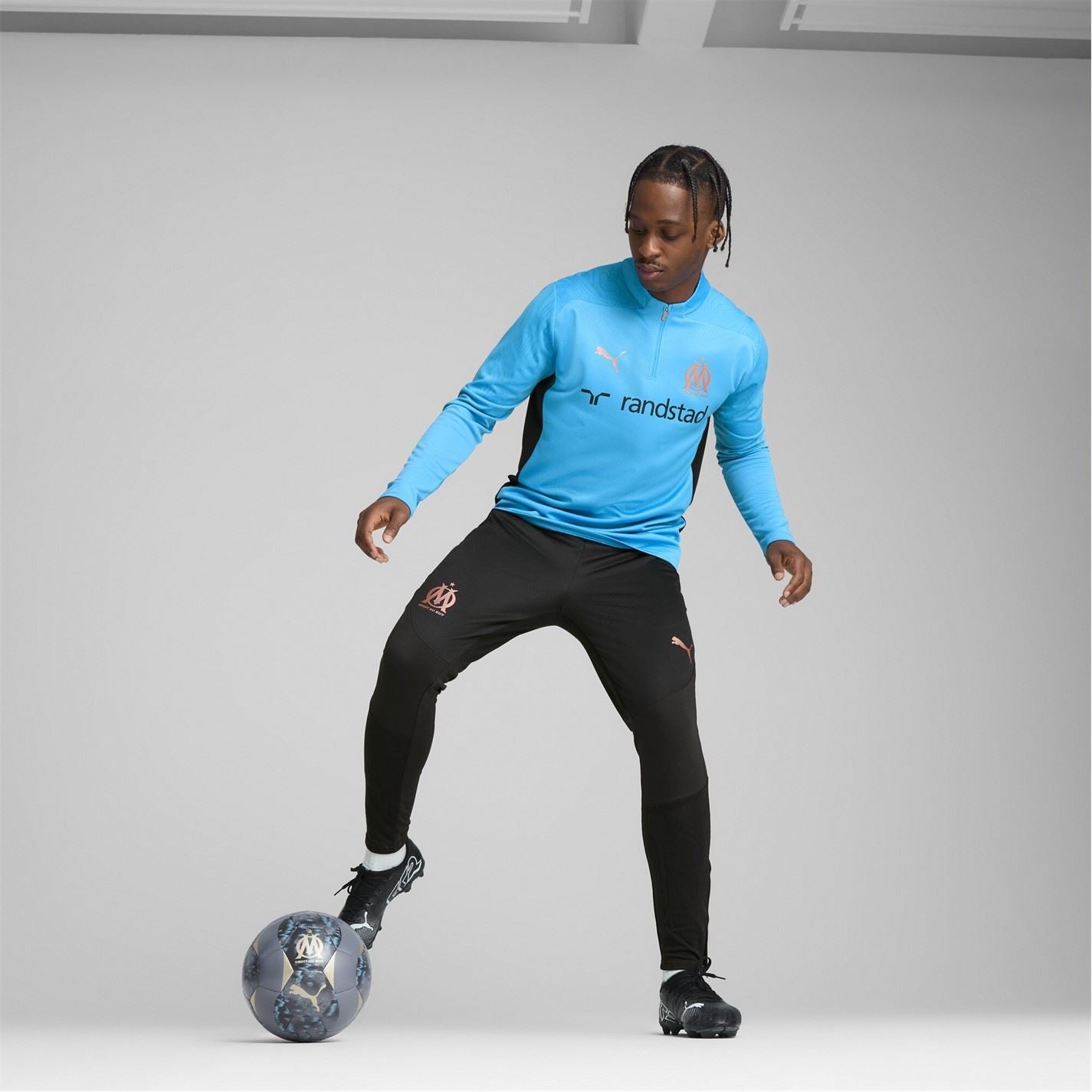 Puma Olympique De Marseille Training Quarter Zip Top 2024 2025 Adults