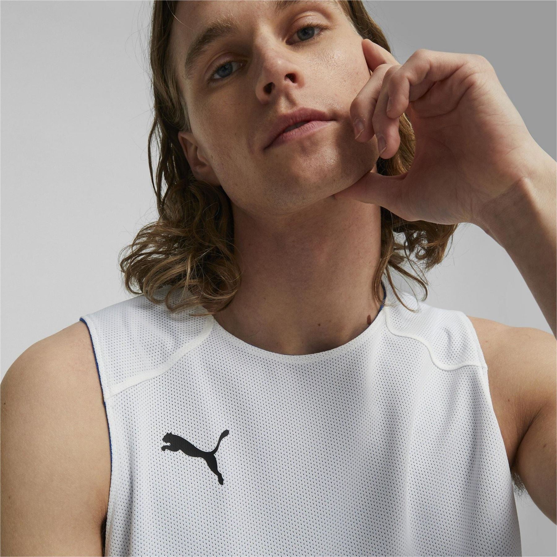 Puma Hoops Team Reverse Practice Performance Basketball Jersey