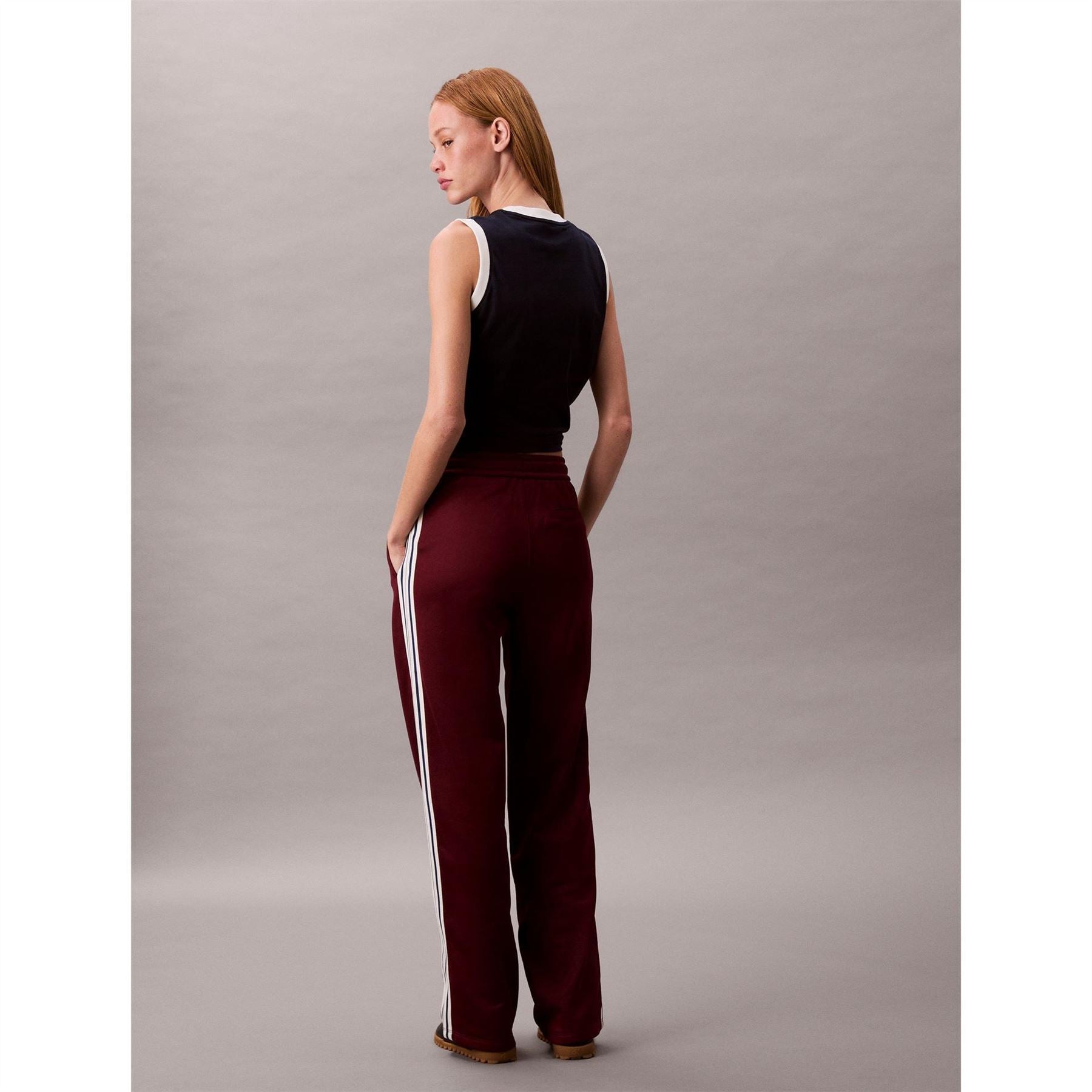 Calvin Klein Jeans French Terry Solid Patterned Track Pants