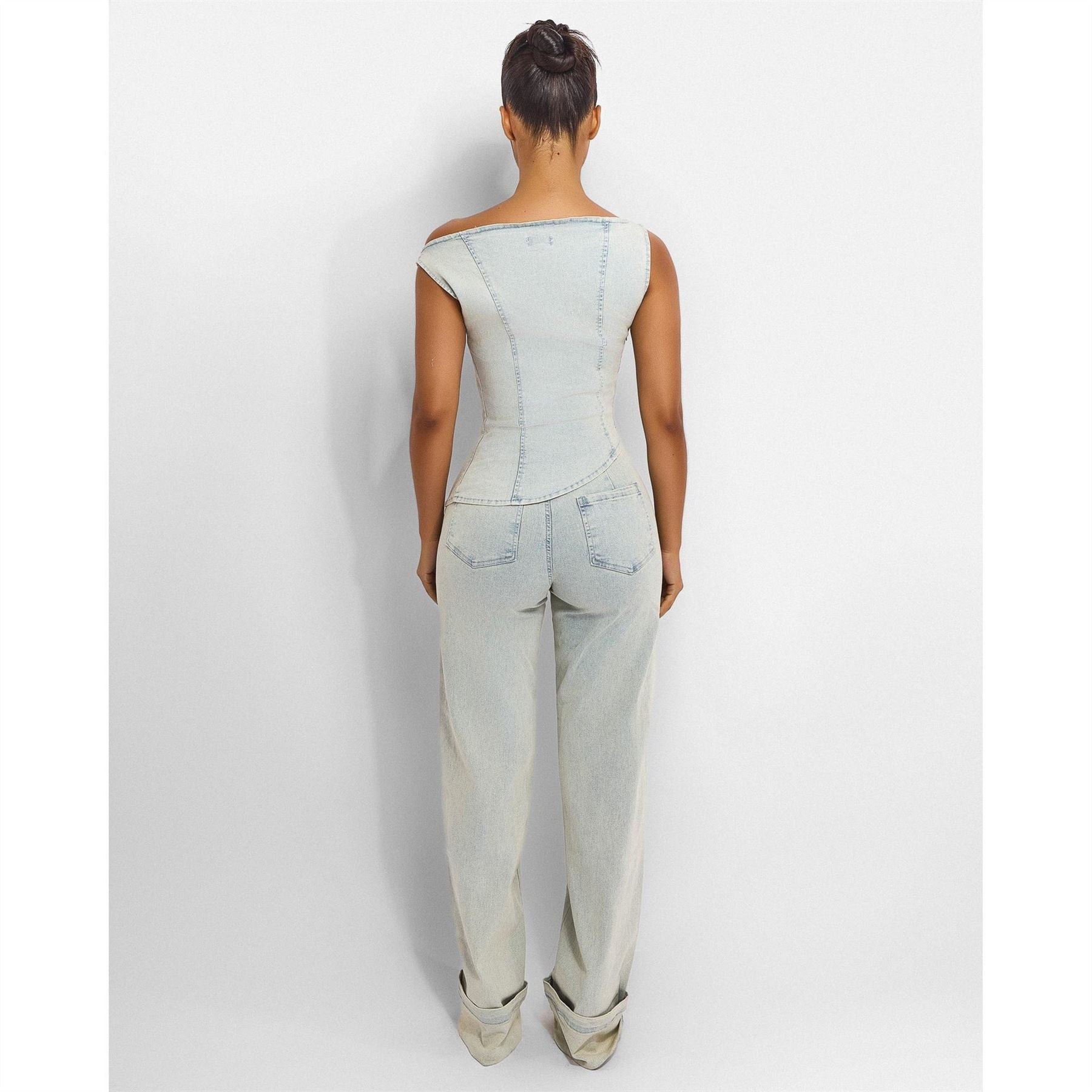 Mars The Label Mika High Rise Straight Leg Jeans