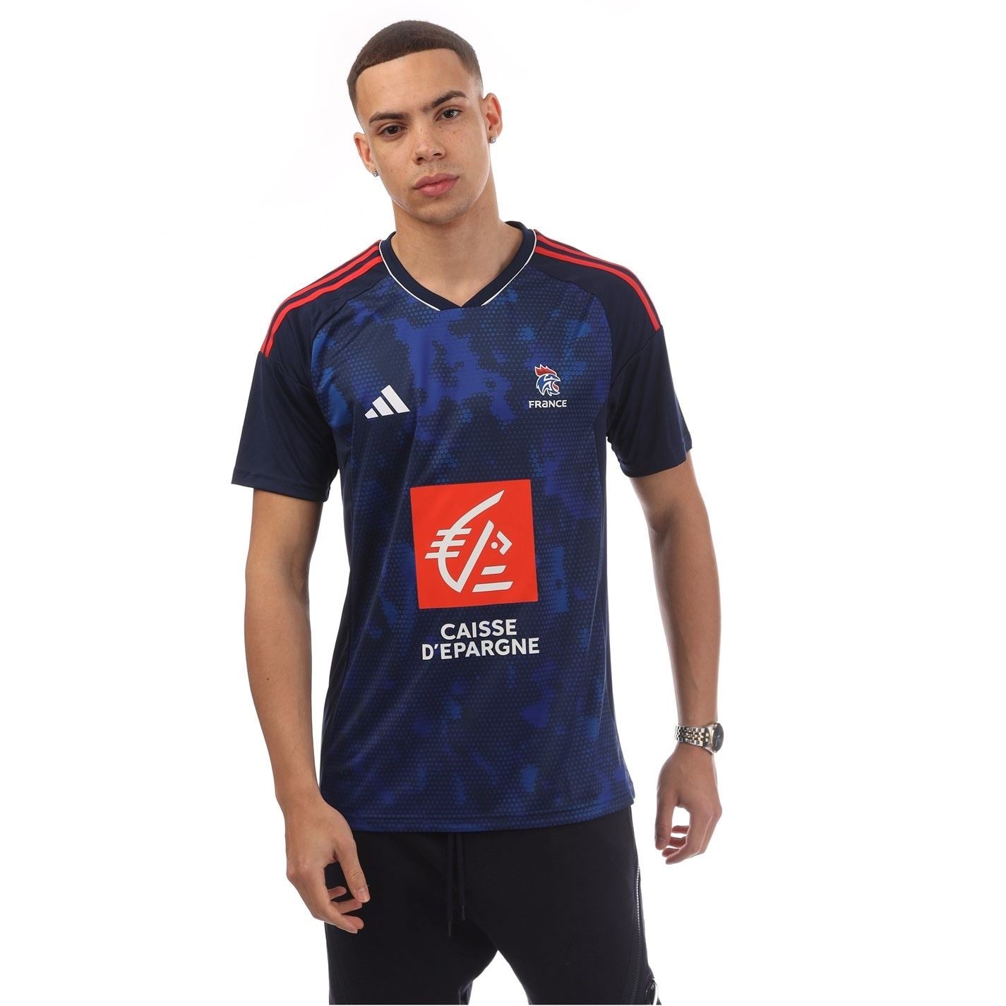 adidas France V-Neck Regular Fit T-Shirt