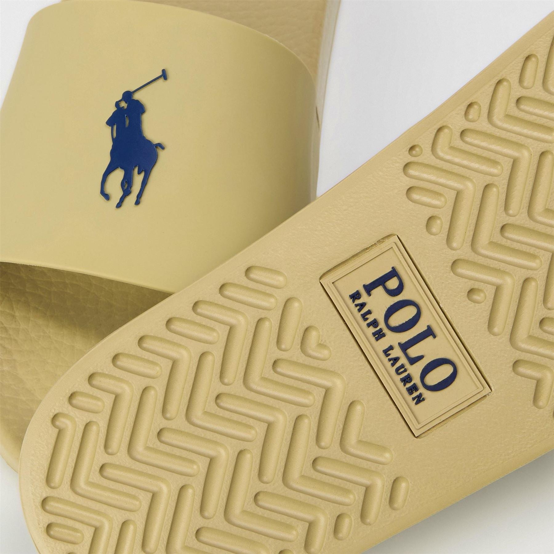Polo Ralph Lauren Solid Patterned Open Toe Slides