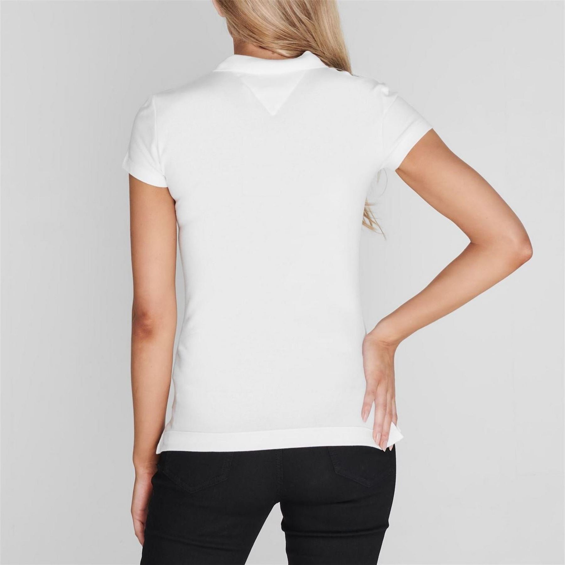 Tommy Hilfiger Short Sleeve Slim Fit Polo Shirt Ladies