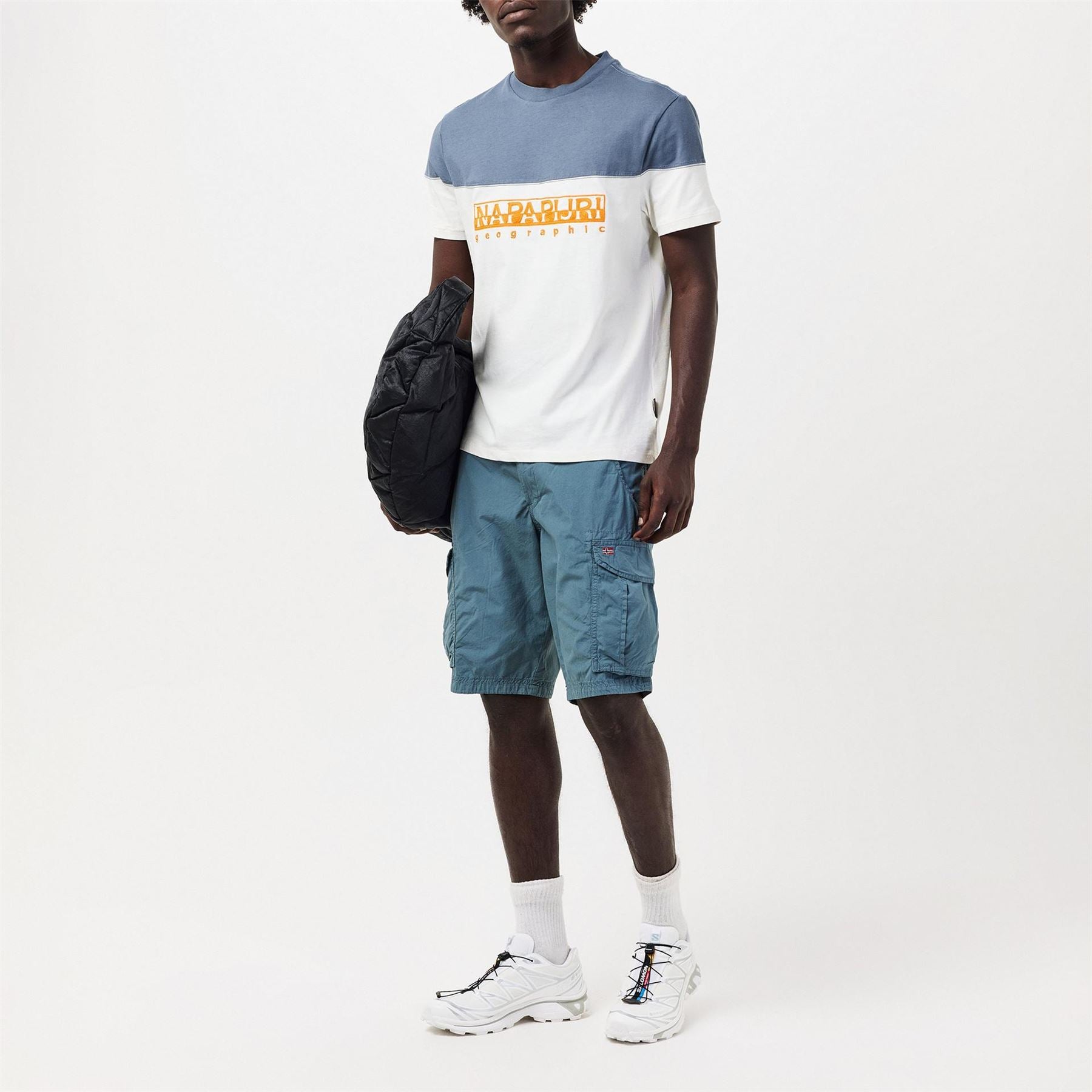 Napapijri Saturnia Geographic Print Crew Neck T-Shirt