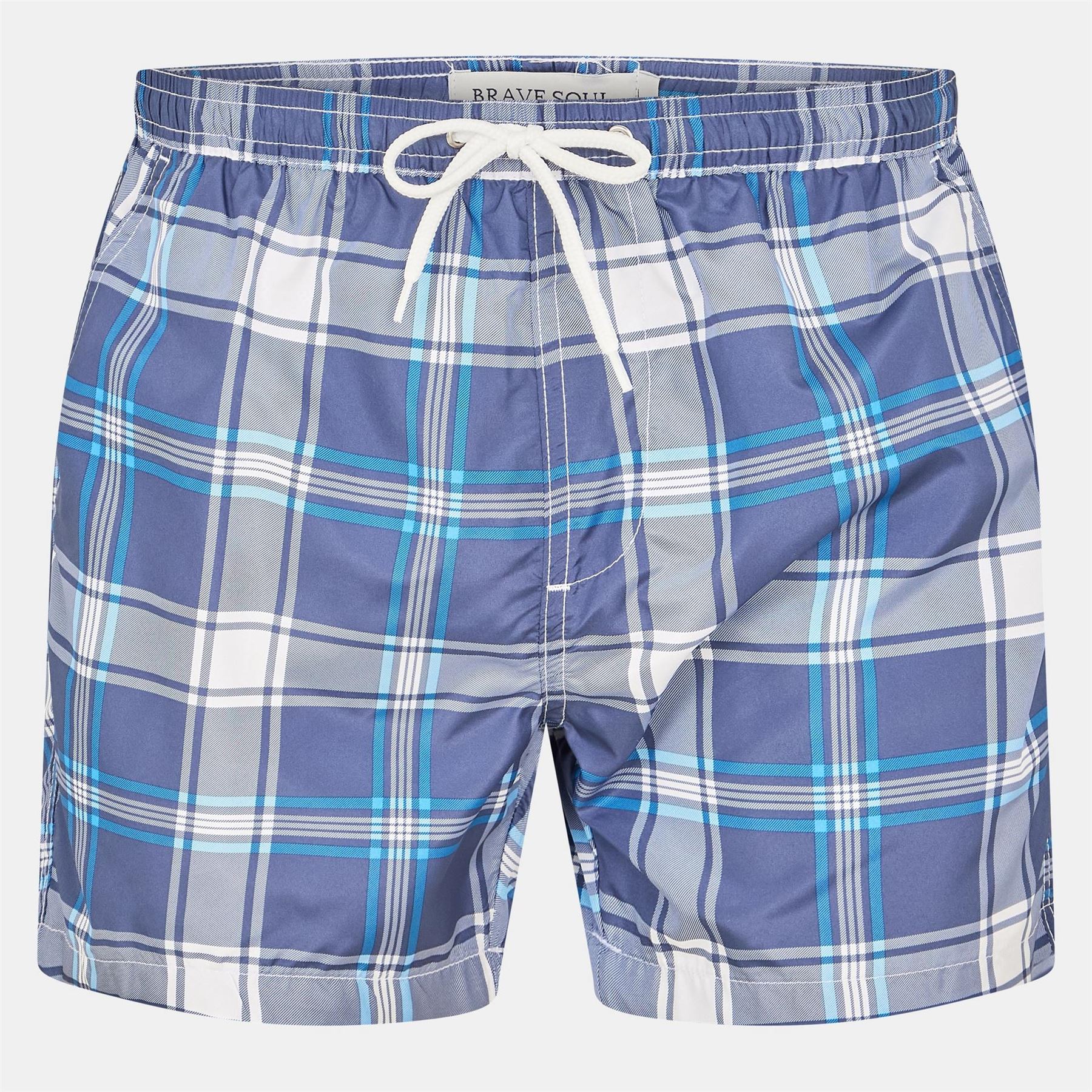 Brave Soul Print Swim Shorts