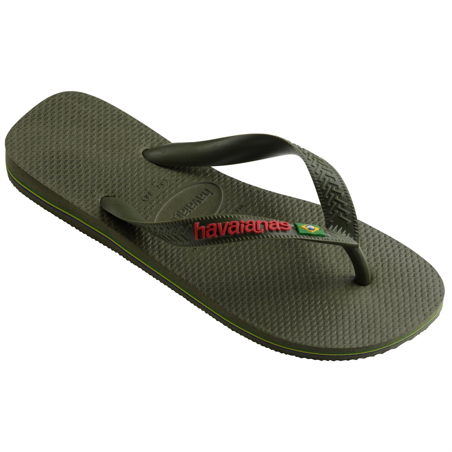 Havaianas Brasil Logo Rose Gum Flip Flops