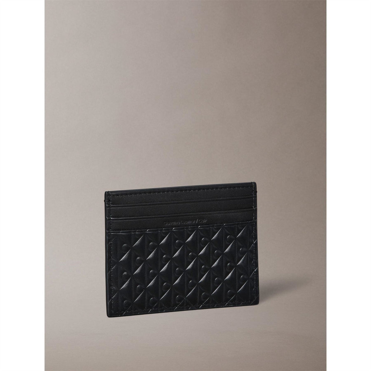 Calvin Klein Embossed Emblem Leather Card Holder