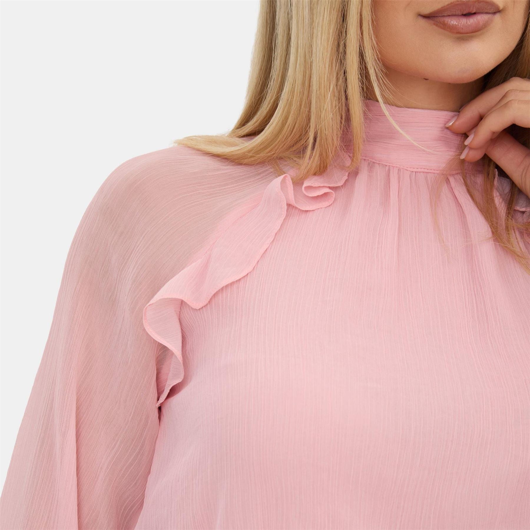 I Saw It First Sleeve Ruffle Blouse