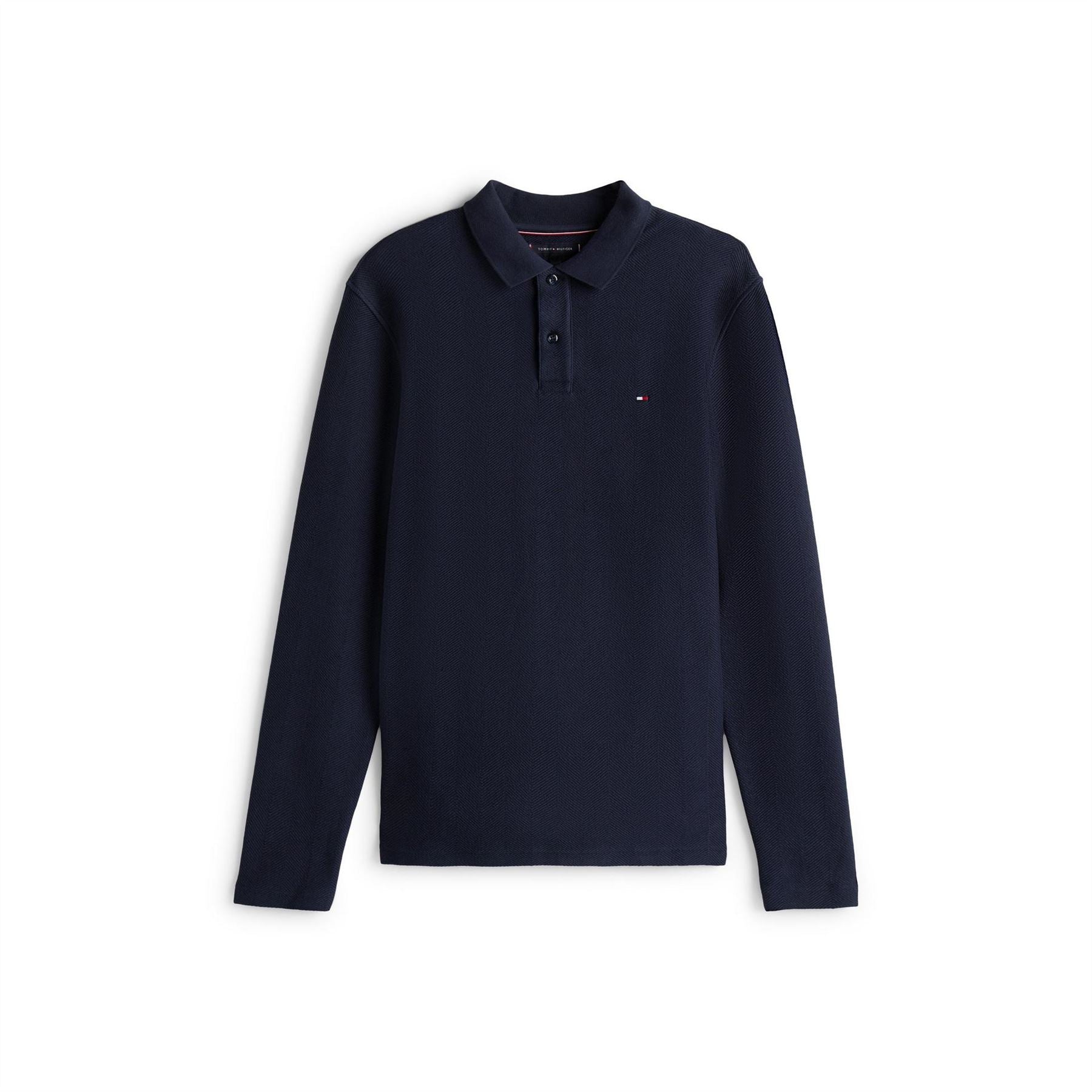 Tommy Hilfiger Herring Collared Neck Long Sleeve Polo Shirt