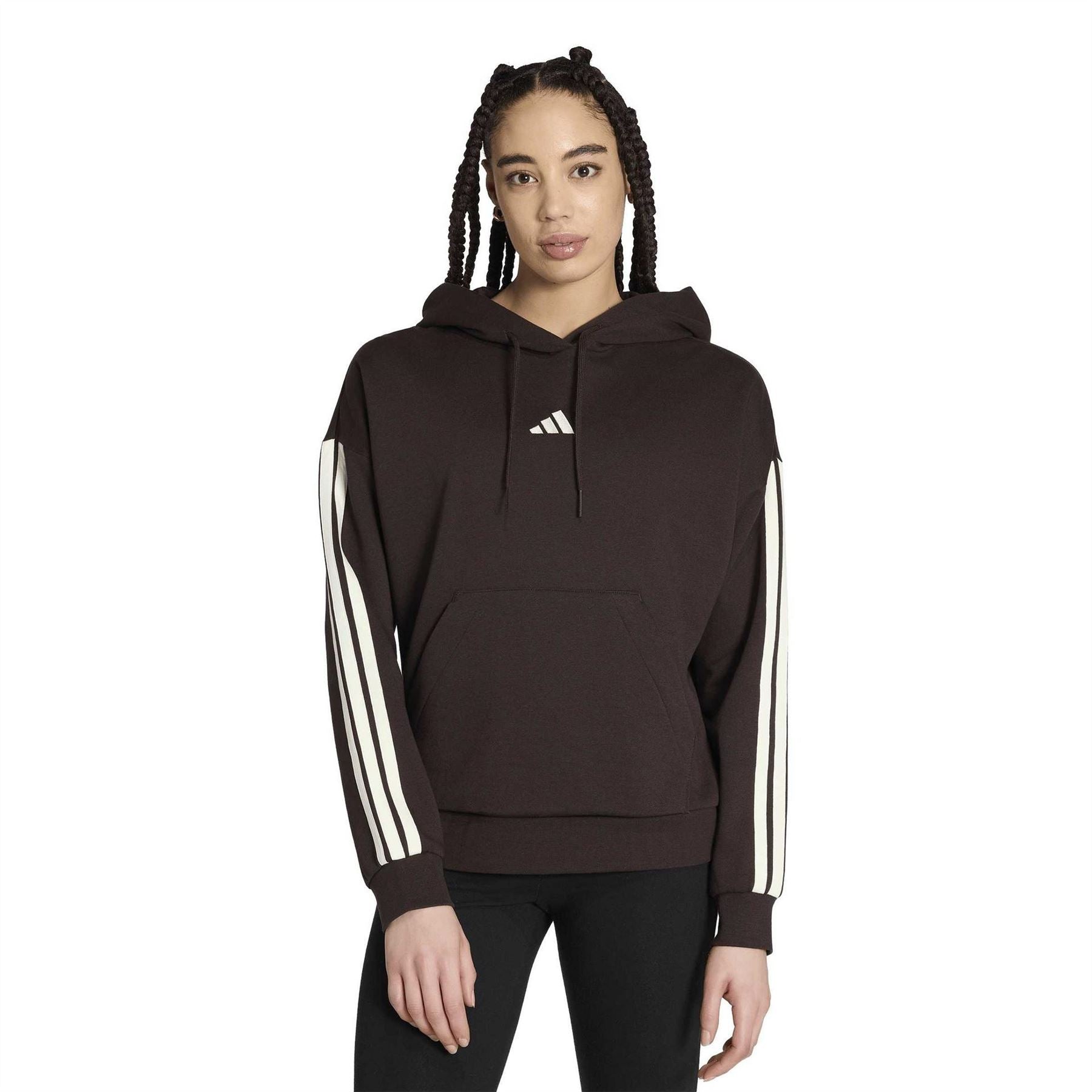 adidas Bold Logo Hooded Neck Long Sleeve Sweatshirt
