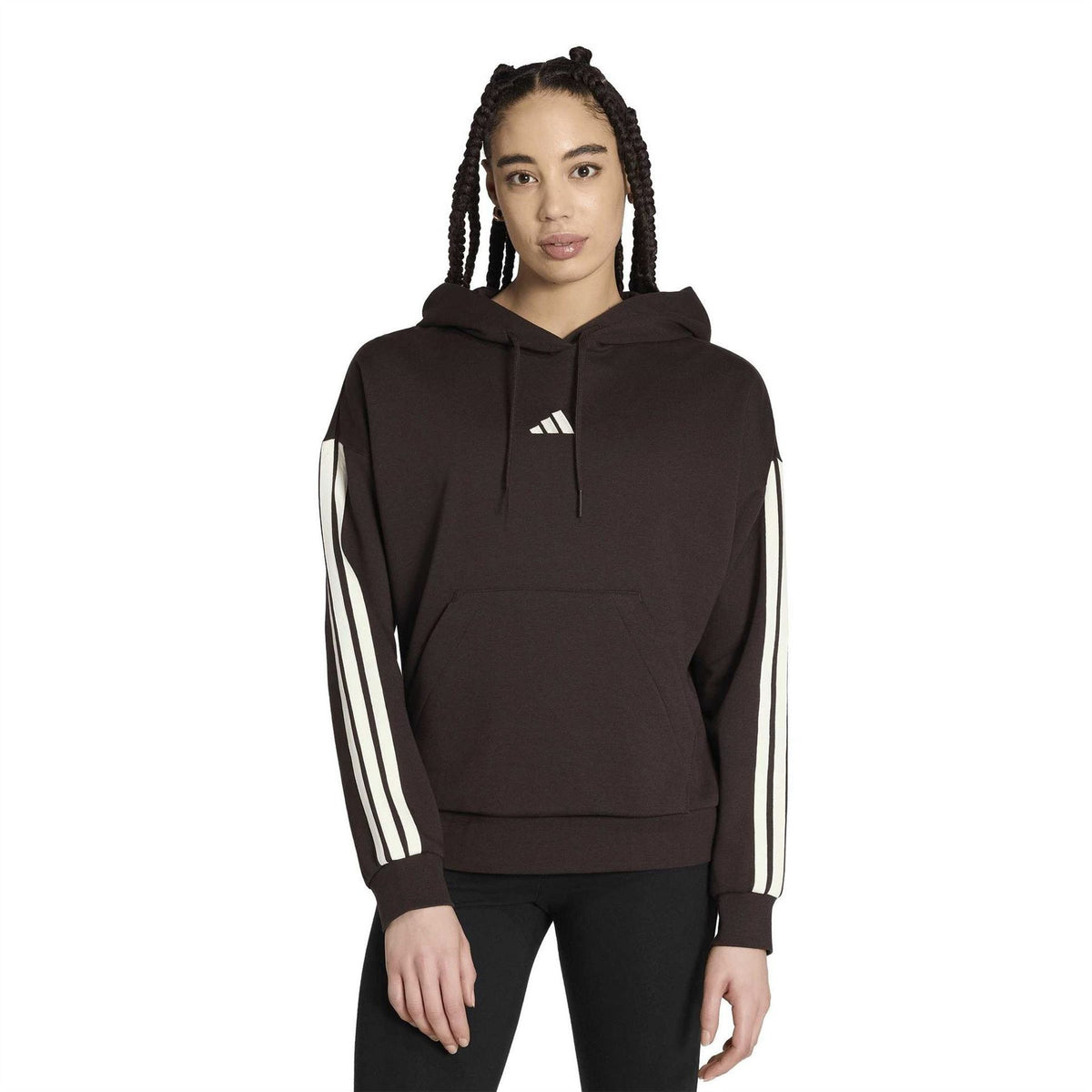 adidas Bold Logo Hooded Neck Long Sleeve Sweatshirt