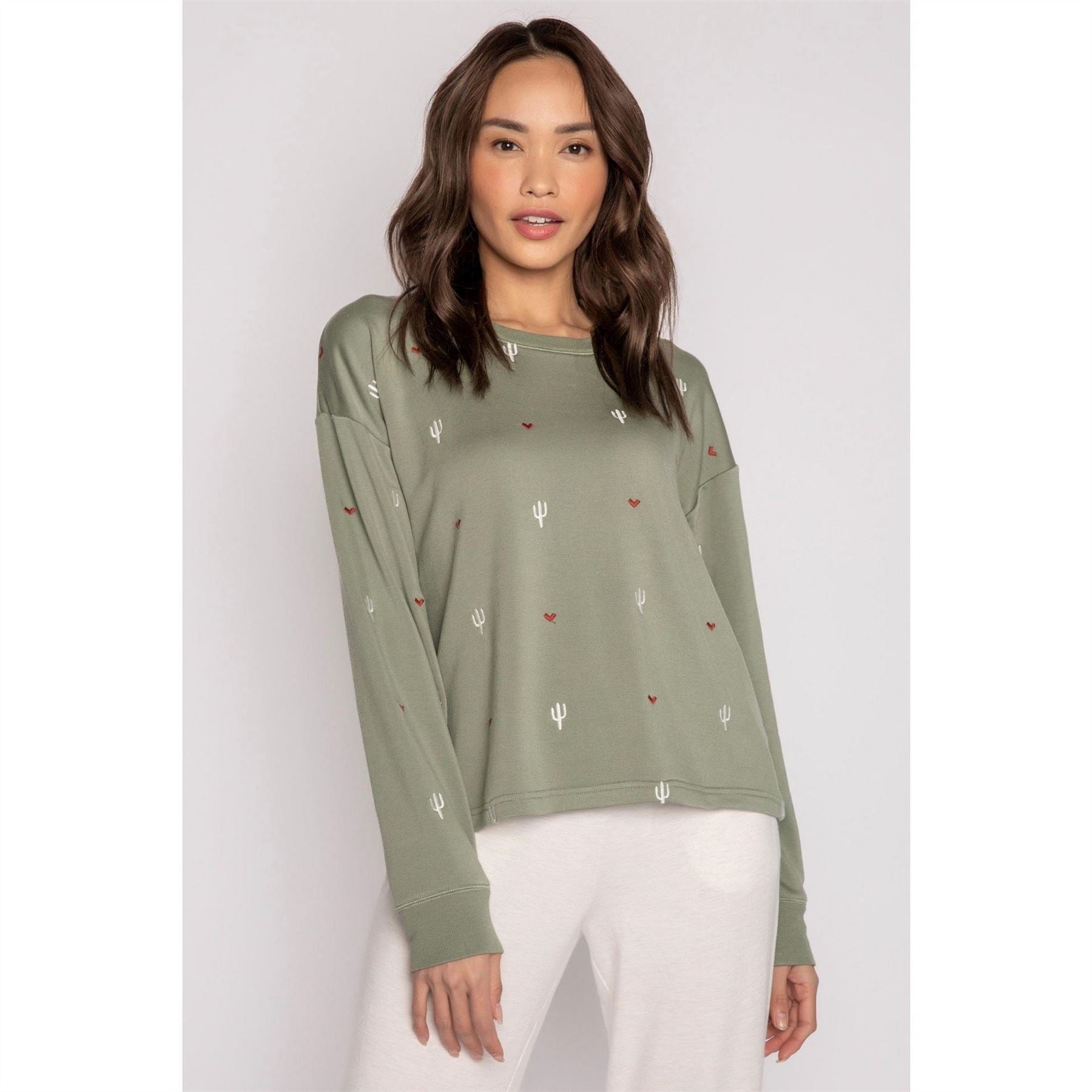 PJ Salvage Salvage Olive Shirt