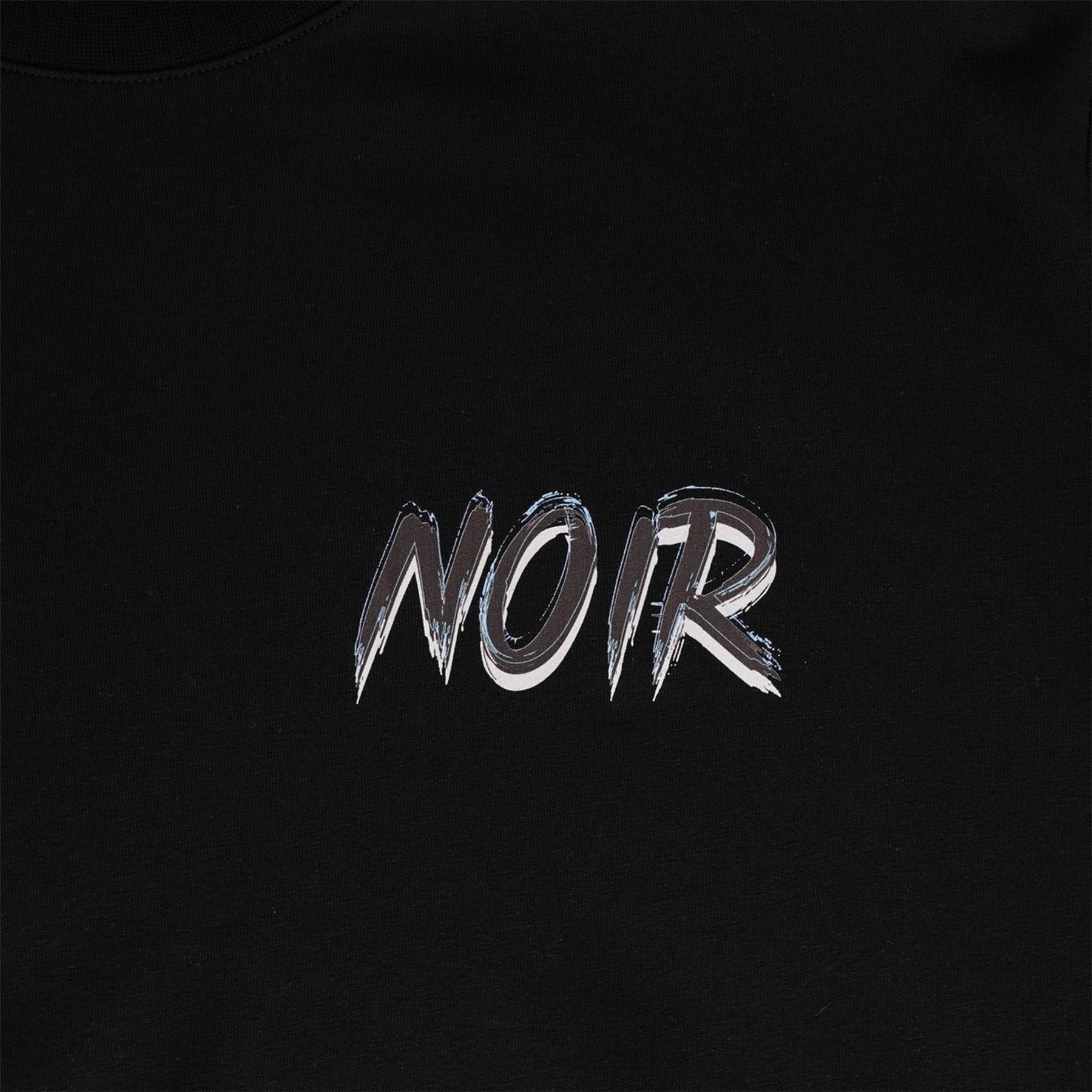 Societe Noir Scribble Printed Logo Crew Neck Short Sleeve T-Shirt