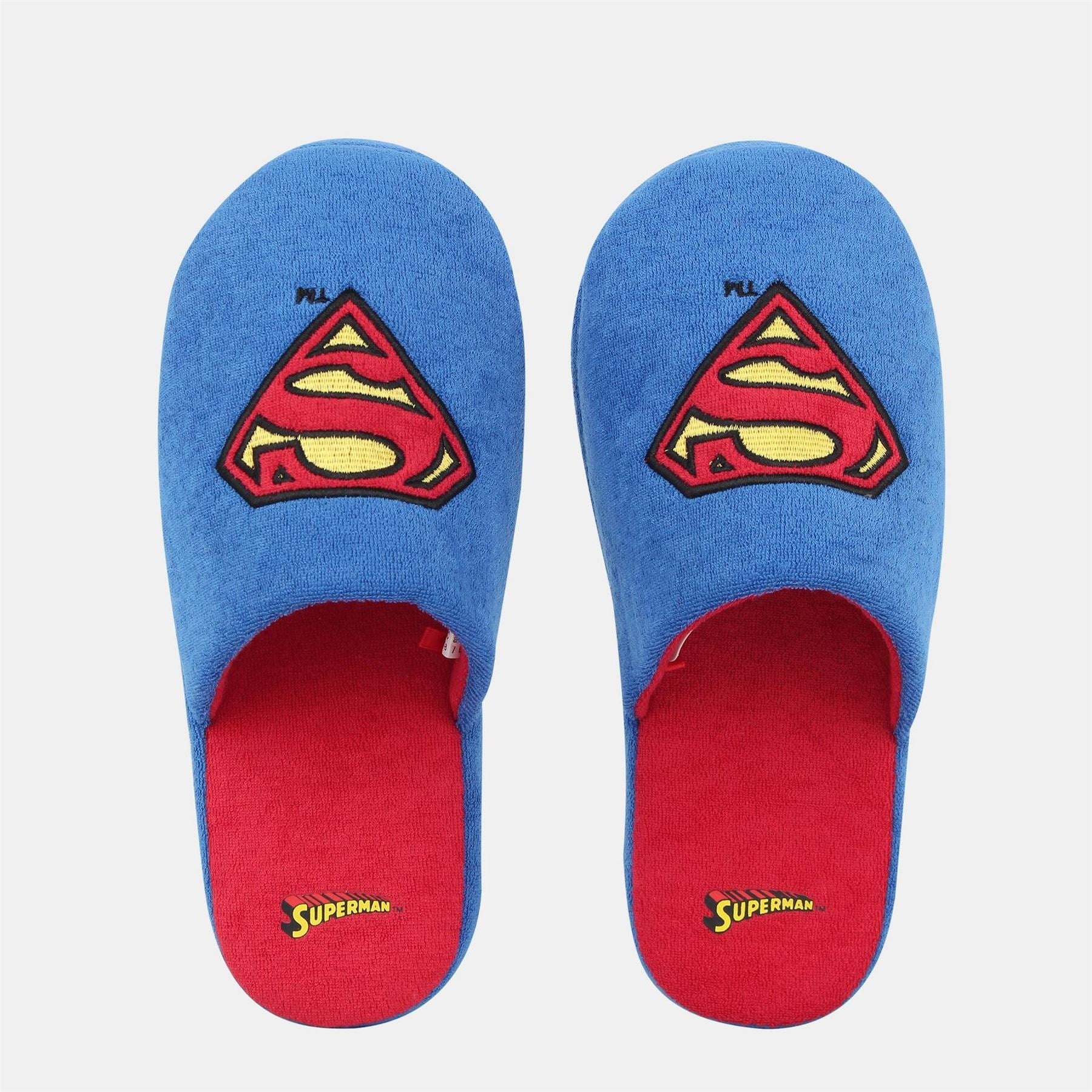Character Super Man Graphic Closed Toe Mules