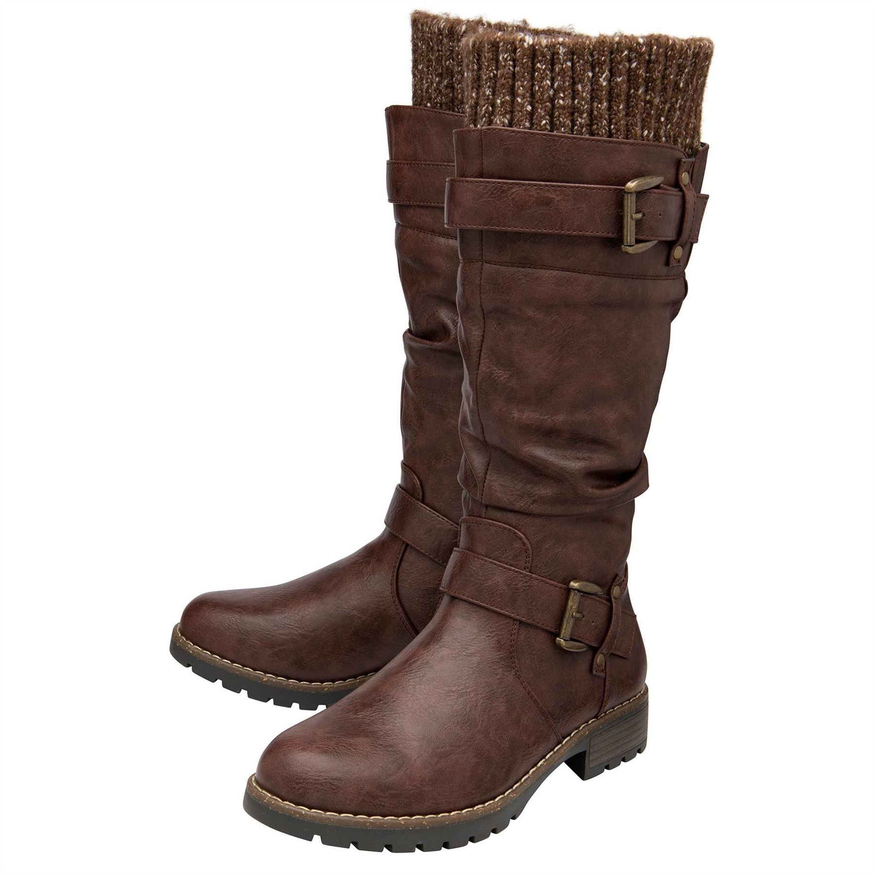 Lotus Shoes Juniper Black Knee High Boots