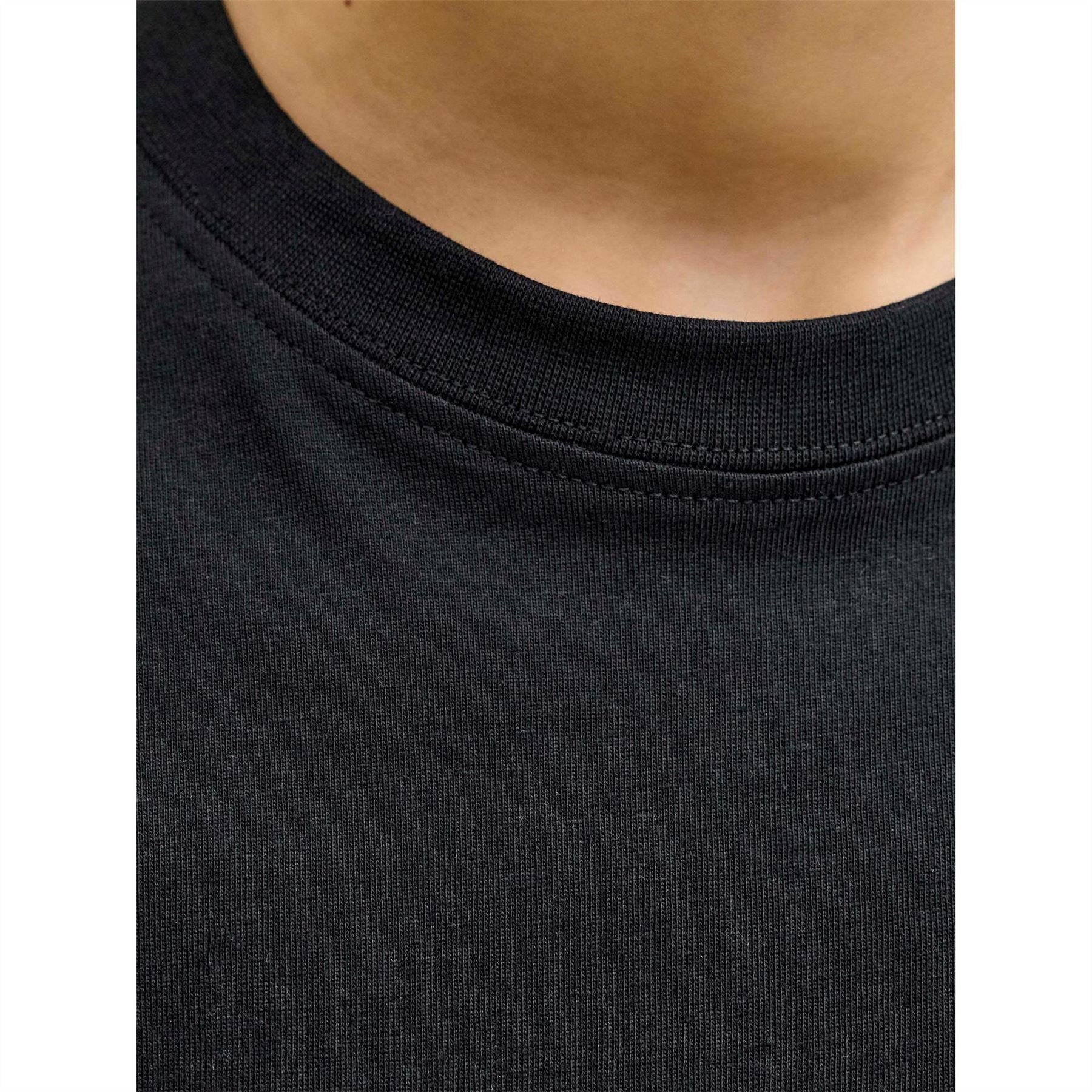 Jack and Jones Archive Printed Logo Text Graphic Crew Neck T-Shirt