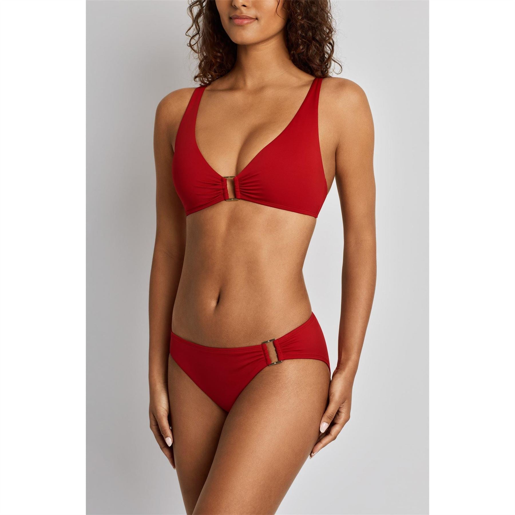 Lauren by Ralph Lauren Front Halter Bikini Top