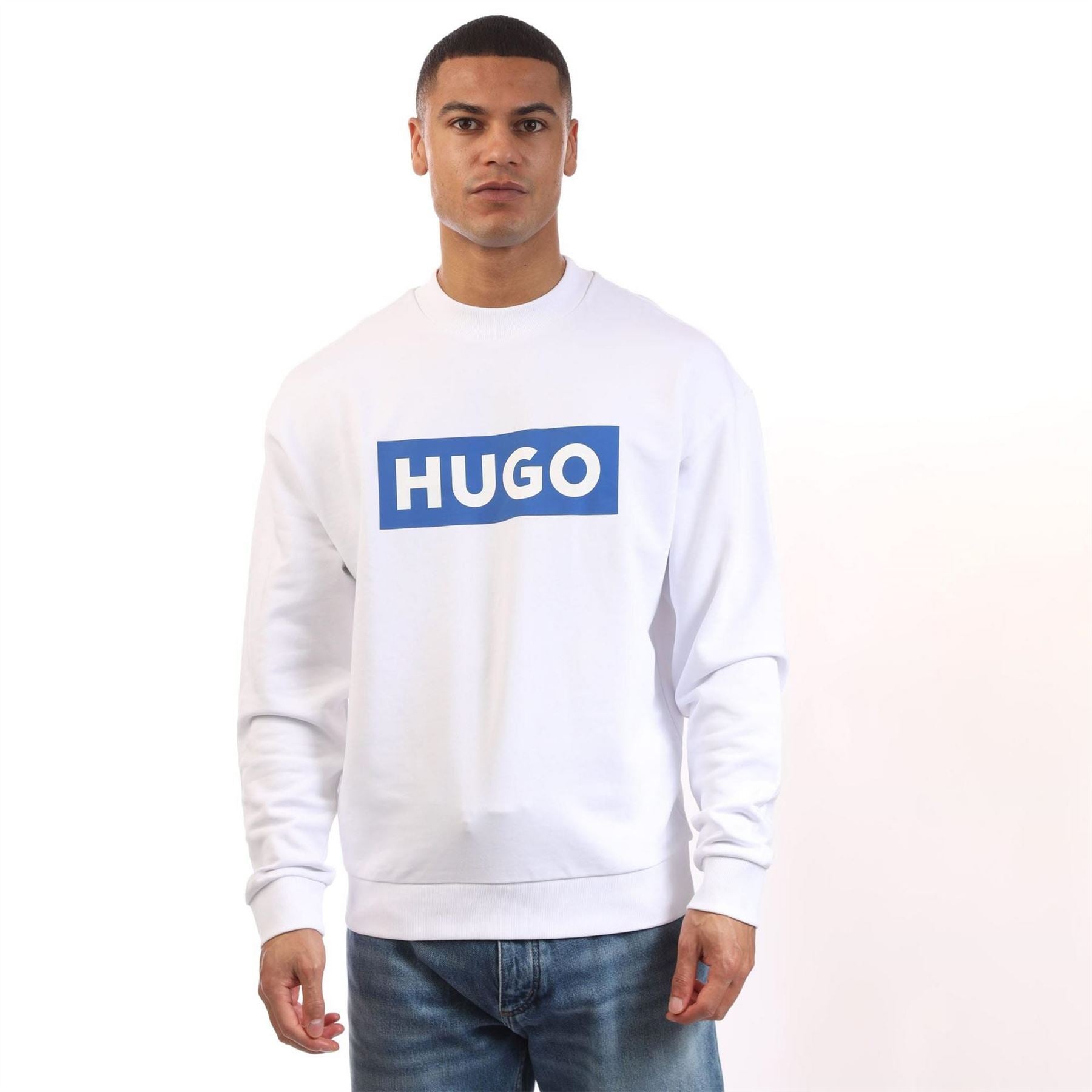 Hugo Logo Print Crewneck Sweatshirt