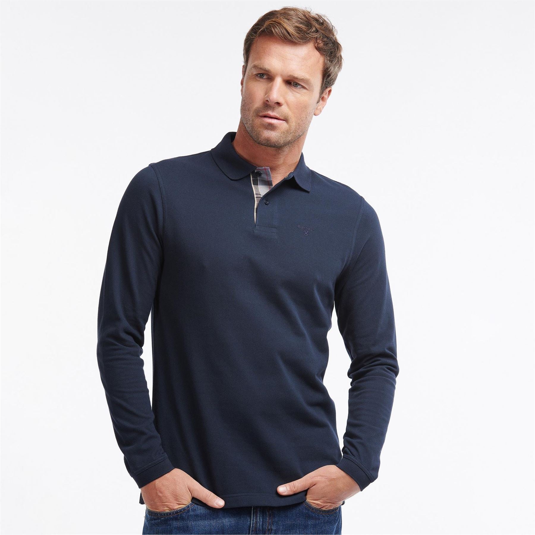 Barbour Long Sleeved Polo Shirt