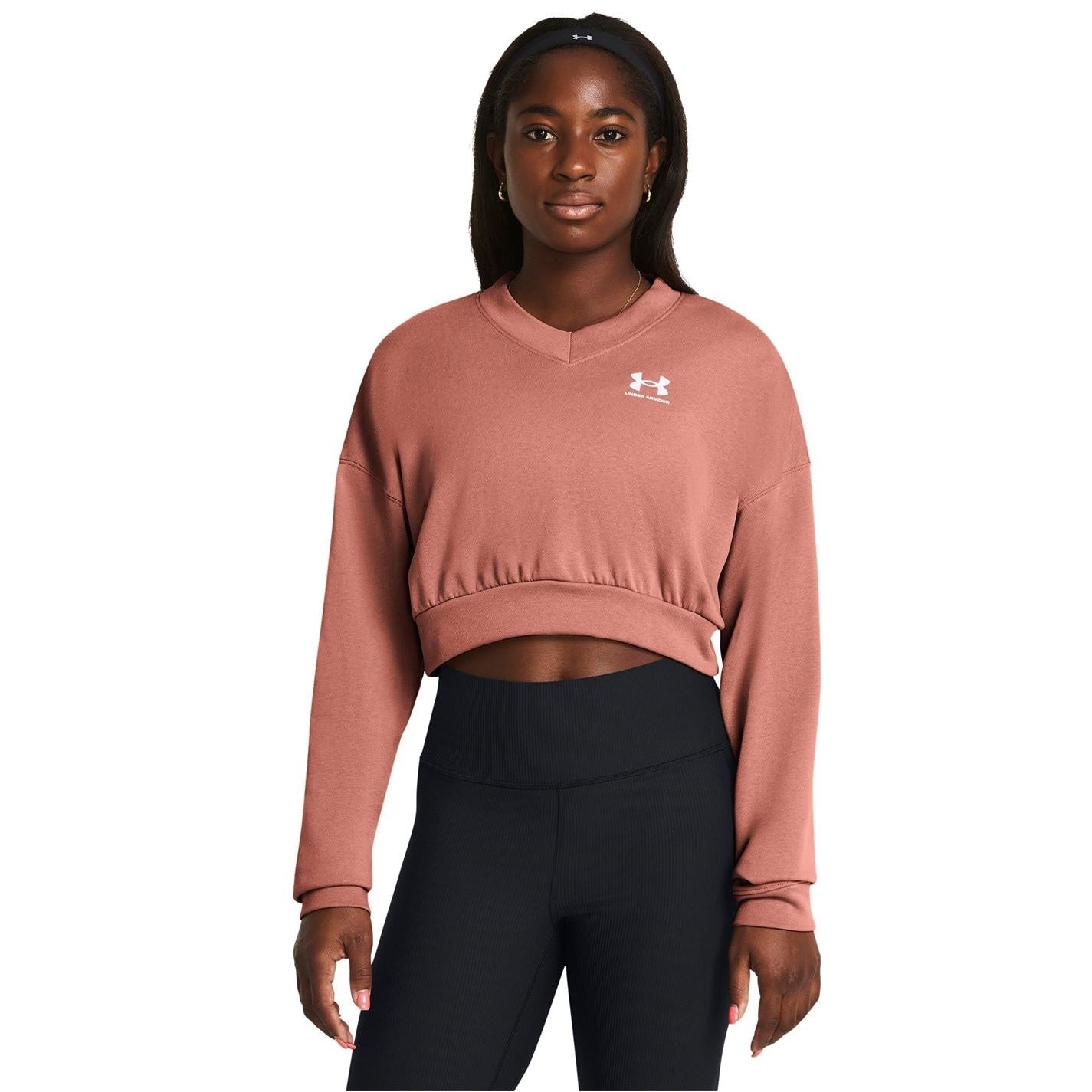 Under Armour Womens Armour Ua Rival Terry Os Crop Crw Sweatshirt