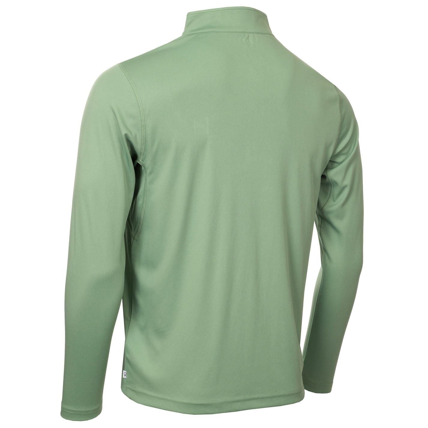 Calvin Klein Golf Regular Fit Zip Neck Long Sleeve Sweatshirt