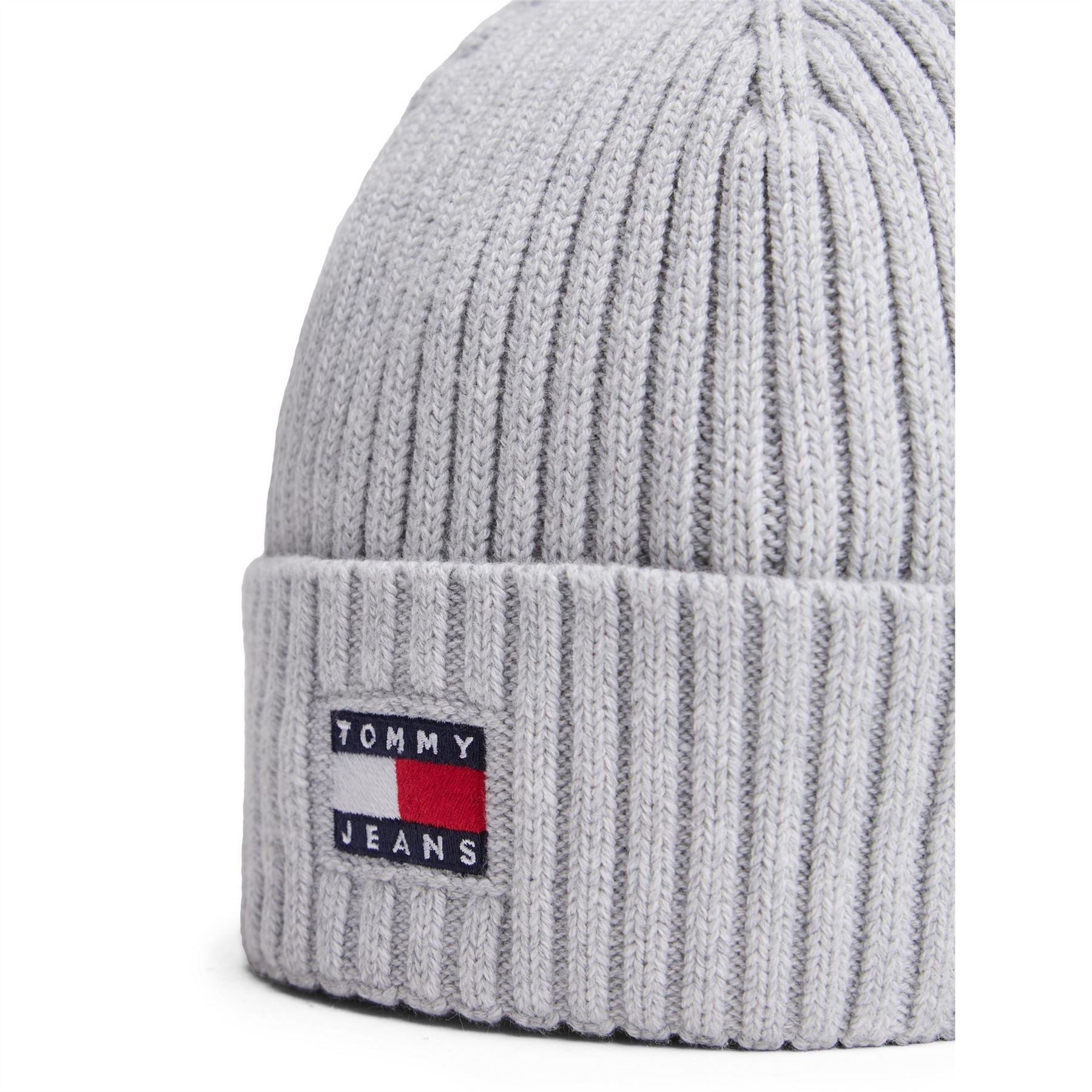 Tommy Jeans Flag Ribbed Knit Beanie