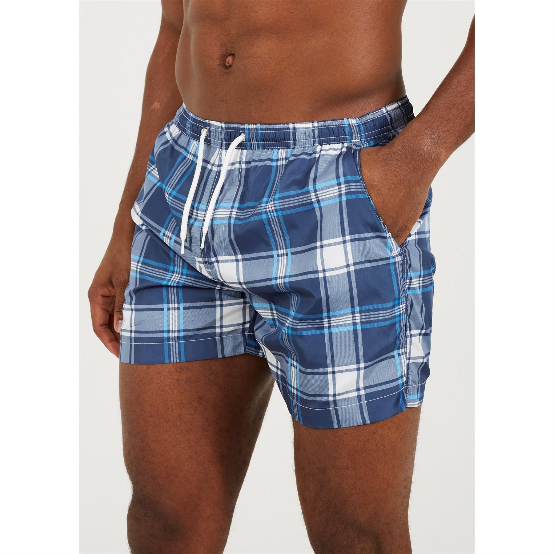 Brave Soul Print Swim Shorts