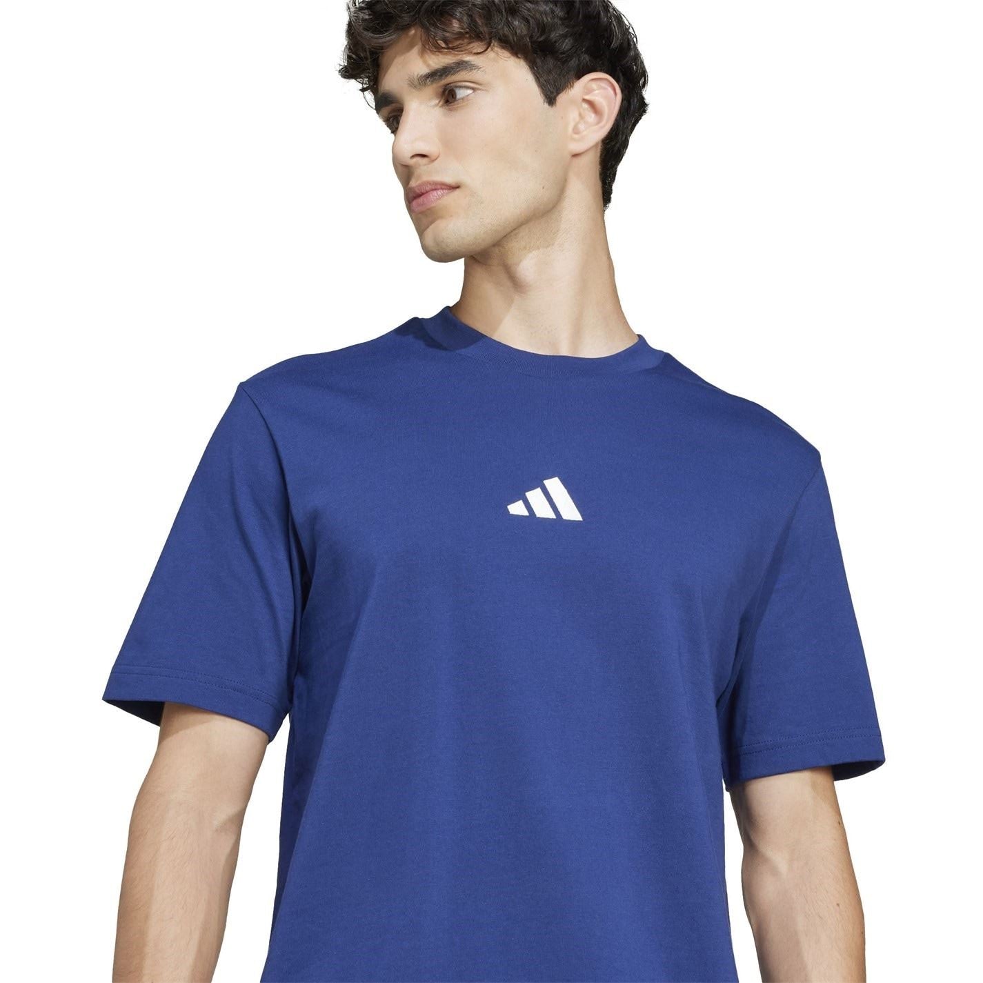 adidas Mens Essentials Single Jersey Logo T-Shirt