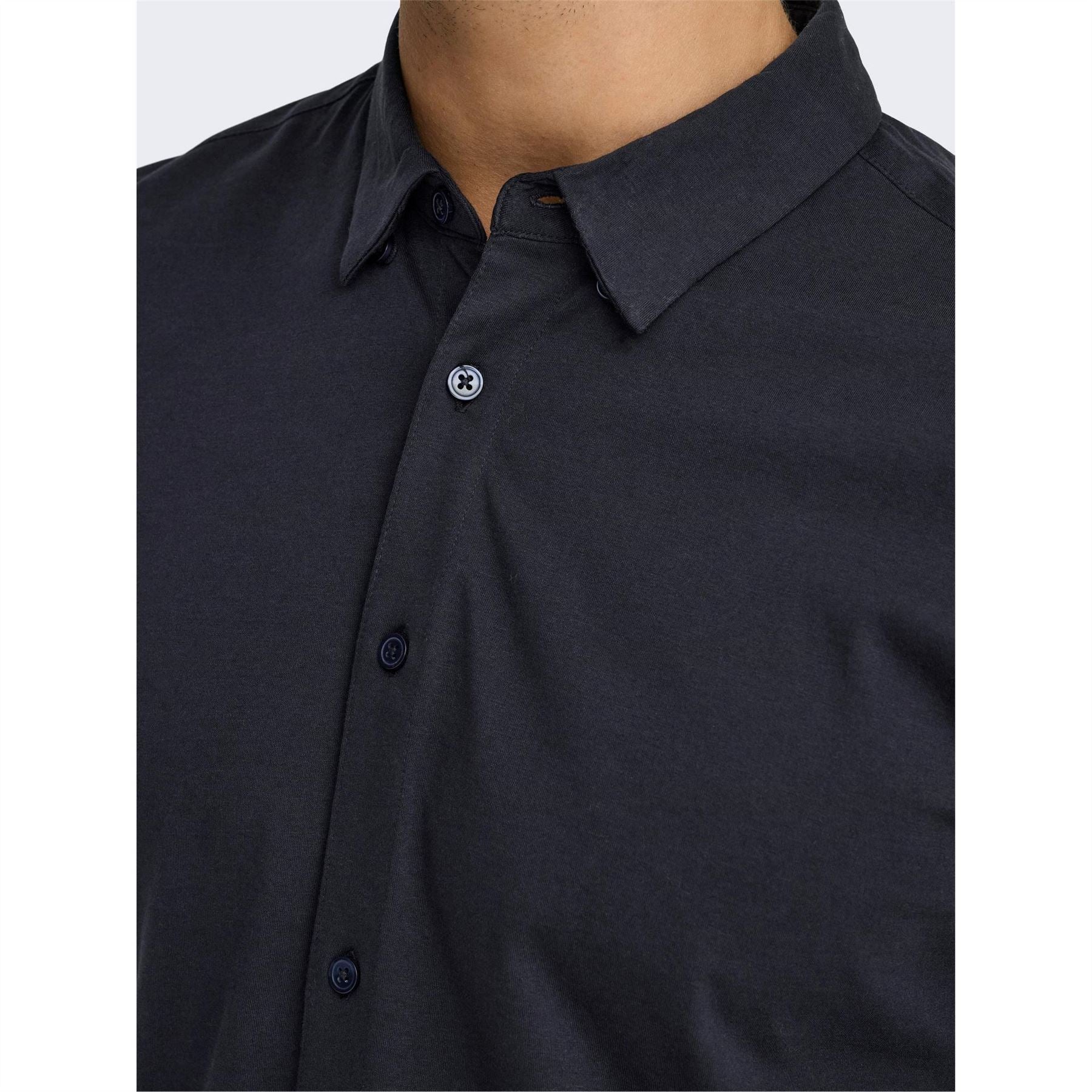 Only Regular Fit Long Sleeve Point Collar Shirt