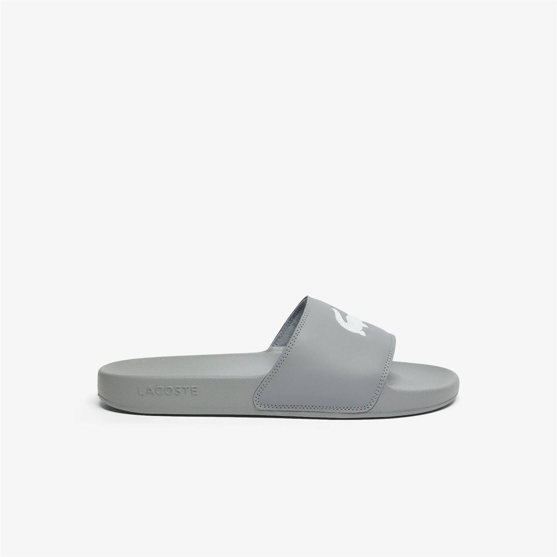 Lacoste Serve Crocodile Print Slide Mules