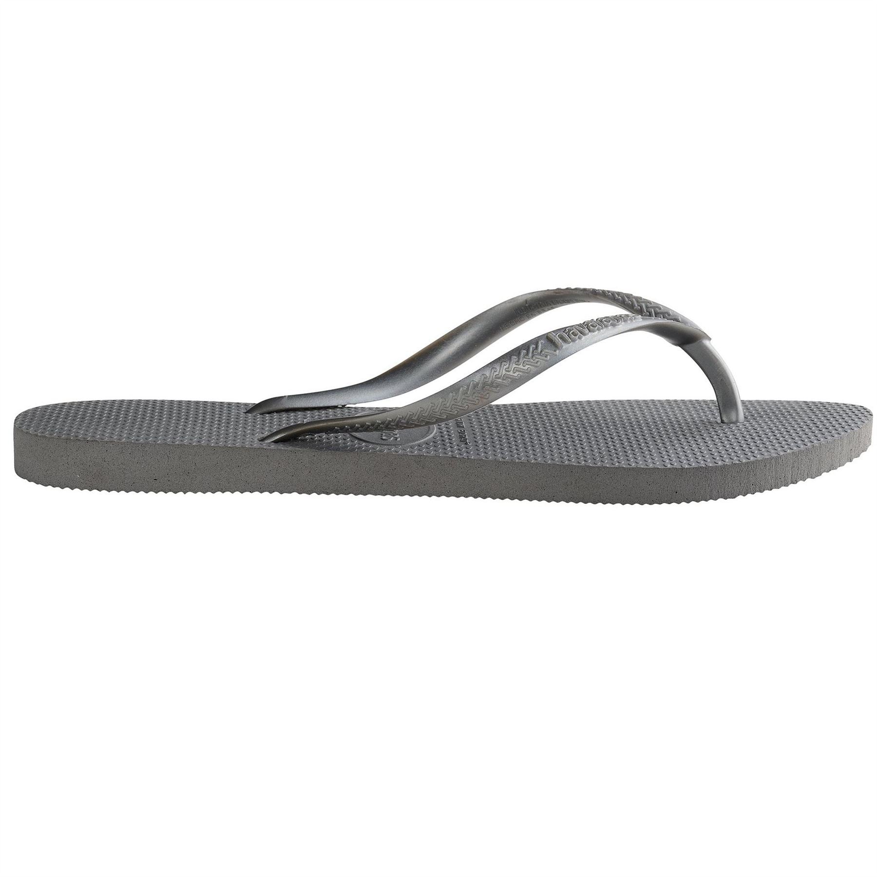 Havaianas Slim Textured Flat Heel Flip Flops