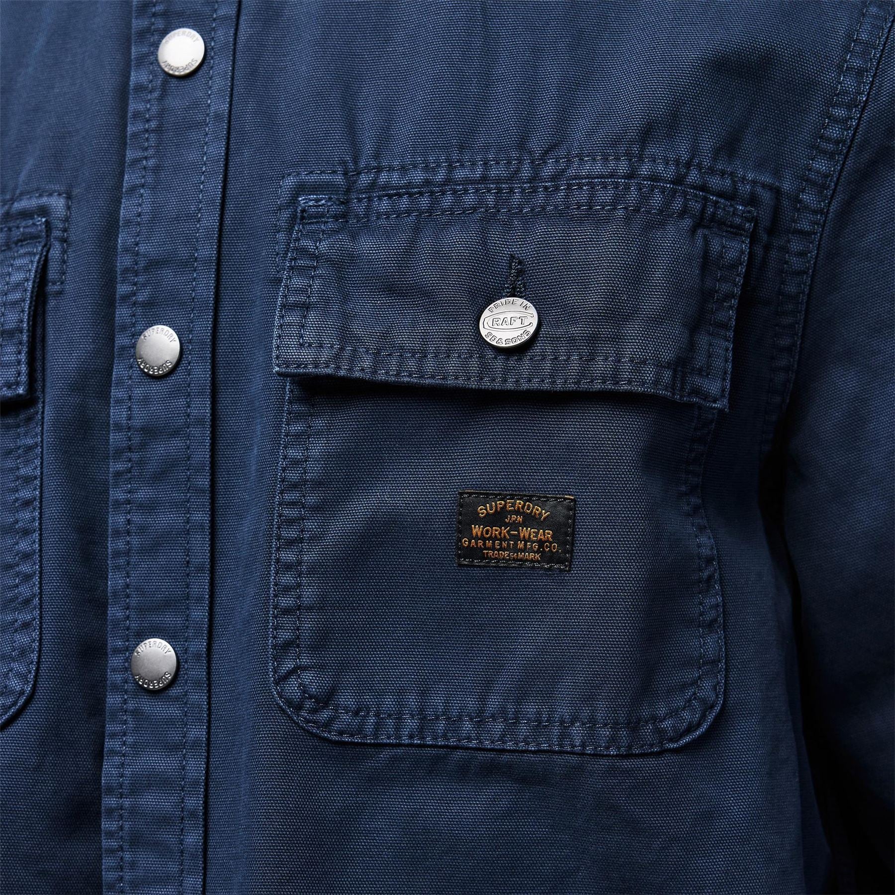 Superdry Collared Neck Regular Fit Shirt Jacket