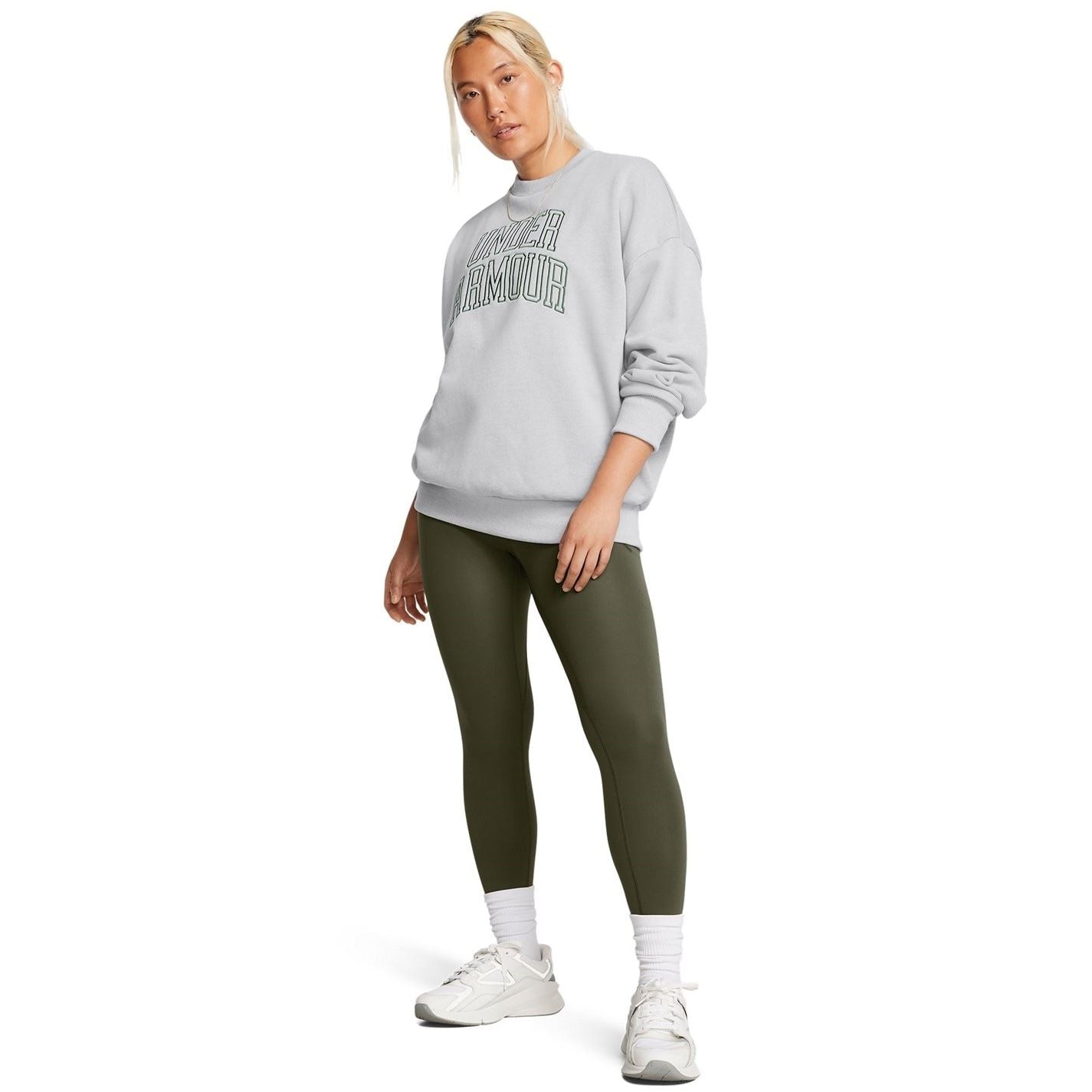 Under Armour Icon Crew Neck Ribbed Collar Long Sleeve Sweatshirt