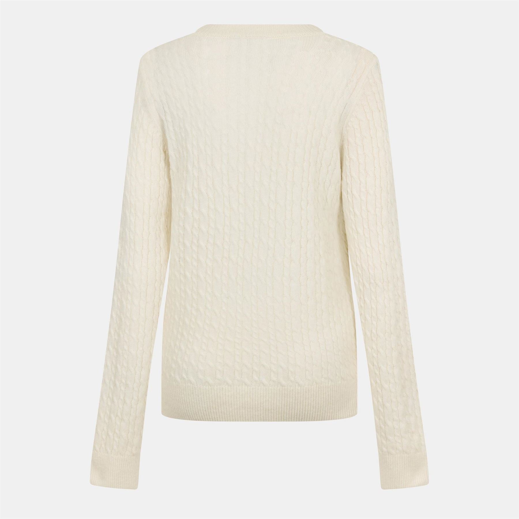 Jack Wills Womens Tinsbury Merino Wool Blend Cable Knitted Jumper